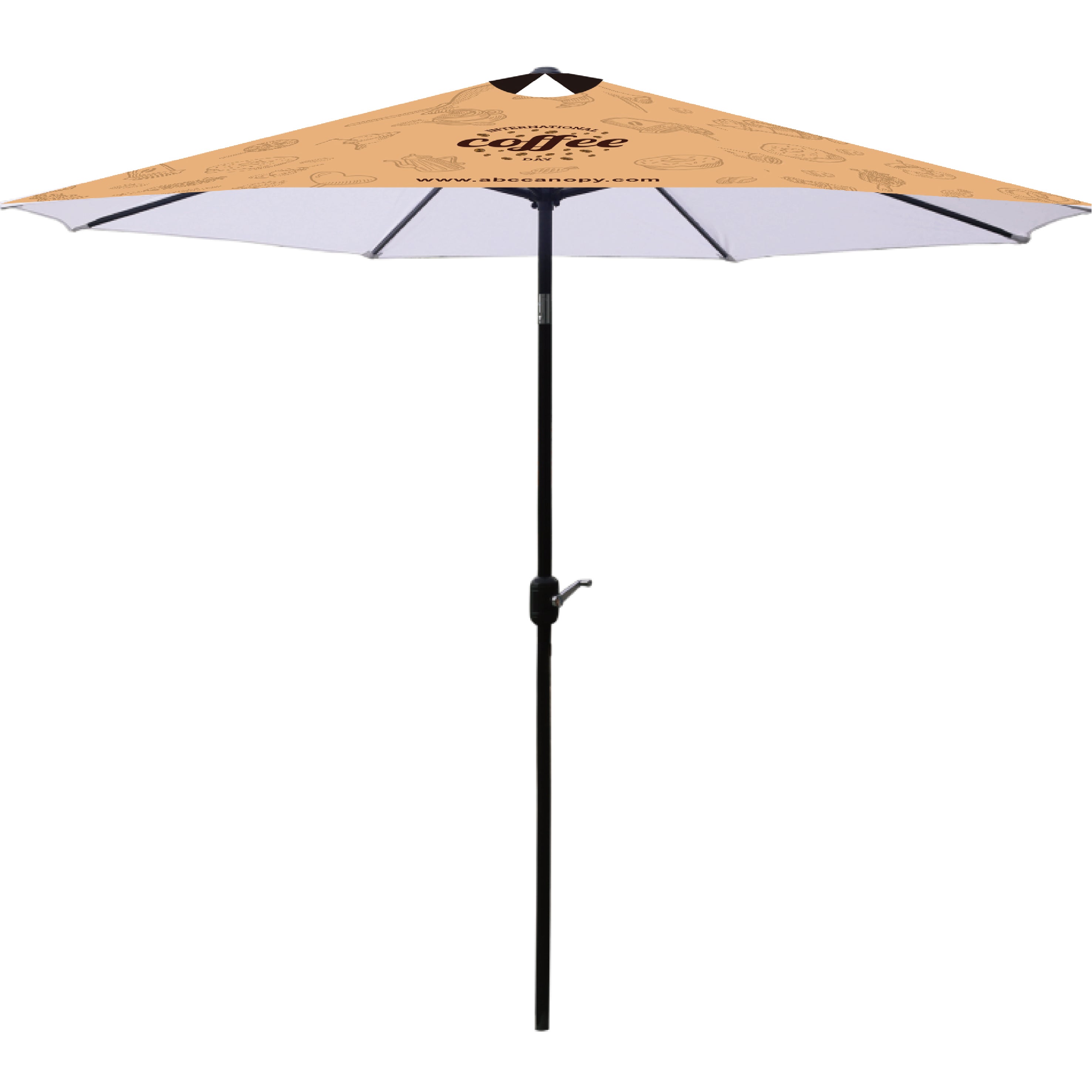 ABCCANOPY Custom Outdoor Patio Umbrella 7.5FT/9FT/10FT Center-Post Umbrella / 9FT ABCCANOPY Custom Outdoor Patio Umbrella 7.5FT/9FT/10FT Center-Post Umbrella / 9FT