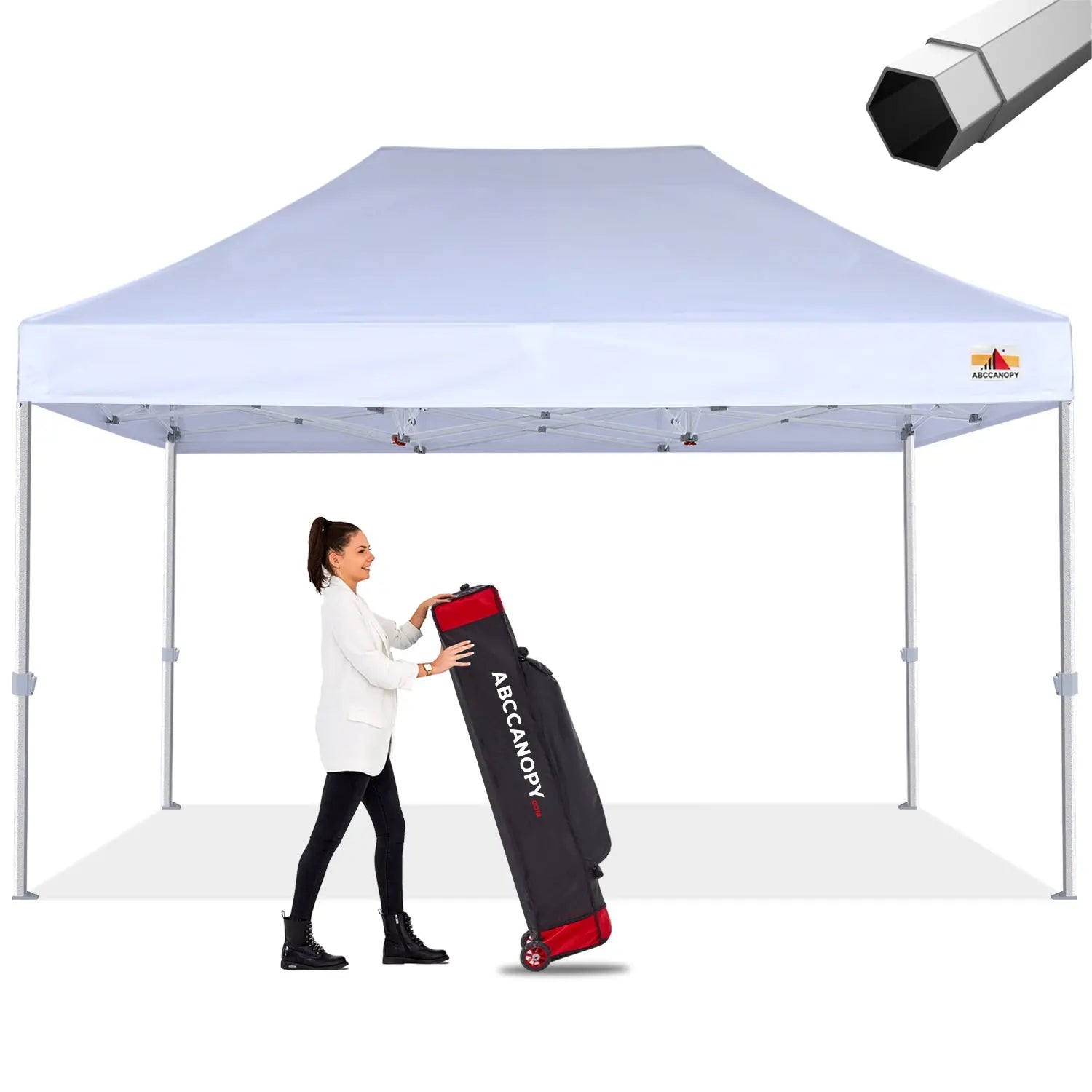 ABCCANOPY S2 Premium Heavy Duty Pop Up Canopy Tent - 8x8, 10x10, 10x15, 10x20