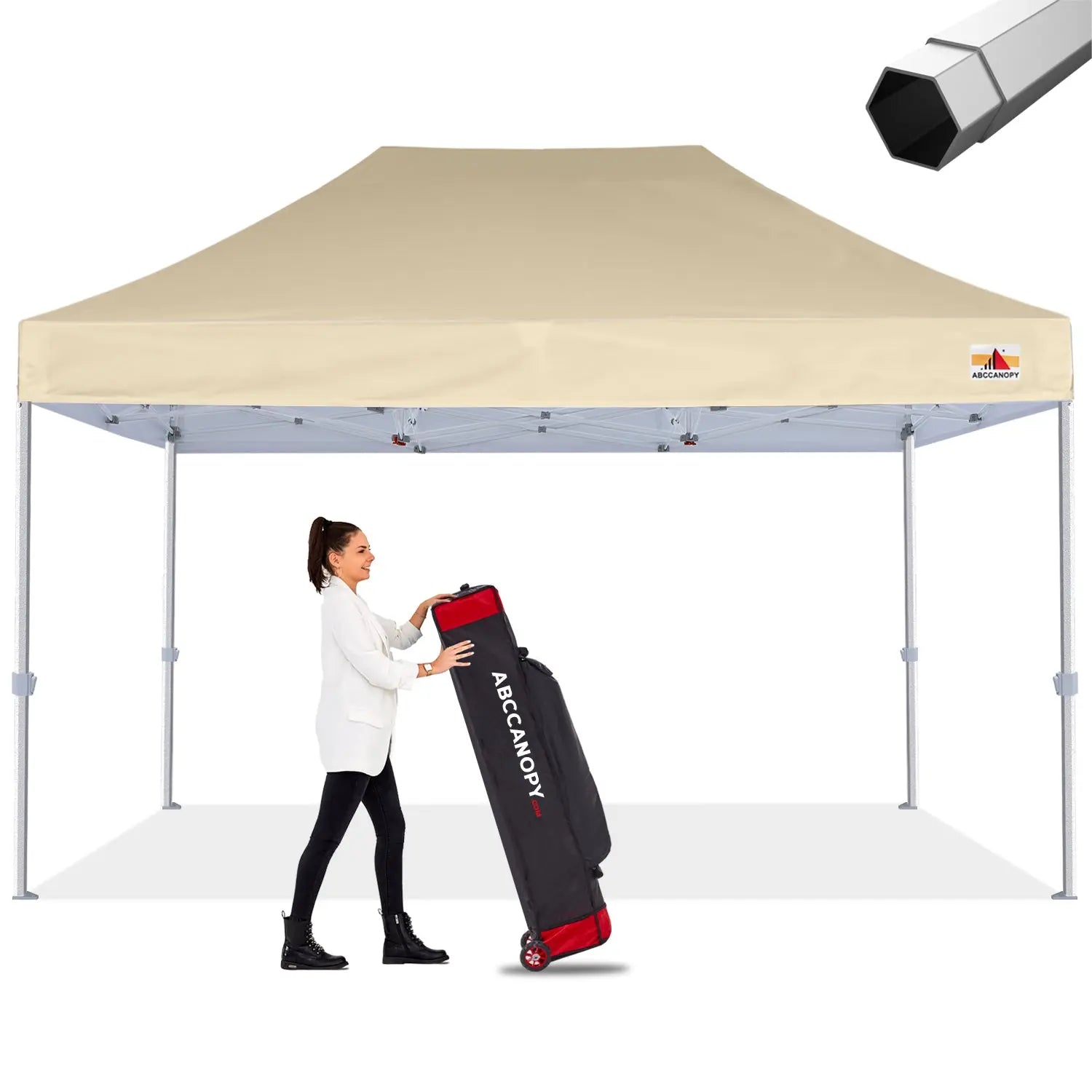 ABCCANOPY S2 Premium Heavy Duty Pop Up Canopy Tent - 8x8, 10x10, 10x15, 10x20