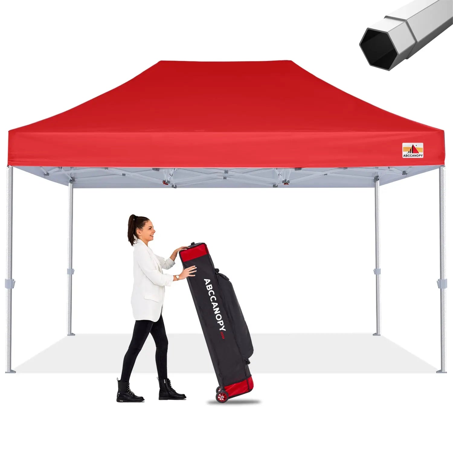 ABCCANOPY S2 Premium Heavy Duty Pop Up Canopy Tent - 8x8, 10x10, 10x15, 10x20