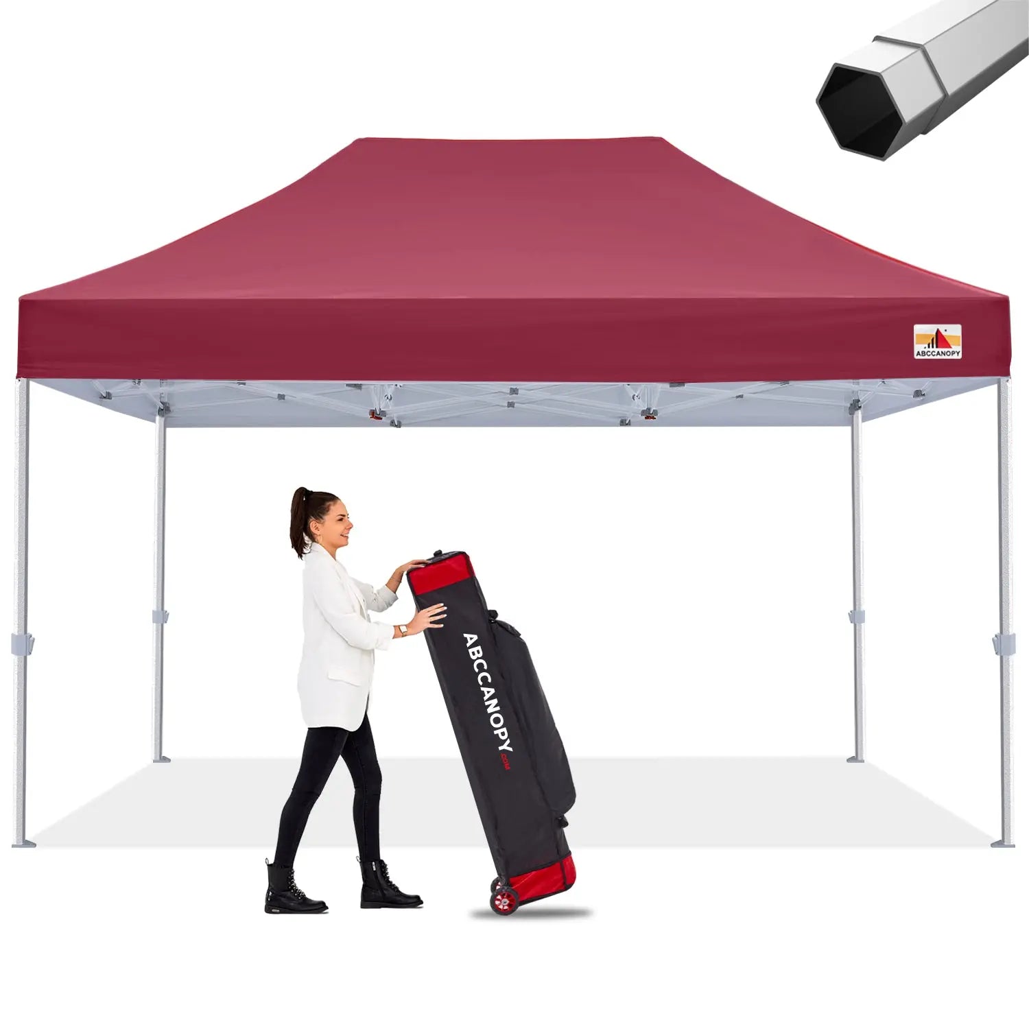 ABCCANOPY S2 Premium Heavy Duty Pop Up Canopy Tent - 8x8, 10x10, 10x15, 10x20