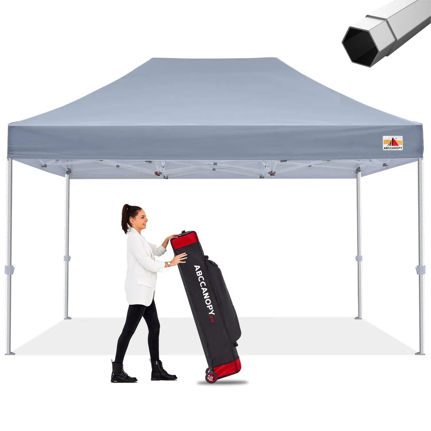 ABCCANOPY S2 Premium Heavy Duty Pop Up Canopy Tent - 8x8, 10x10, 10x15, 10x20