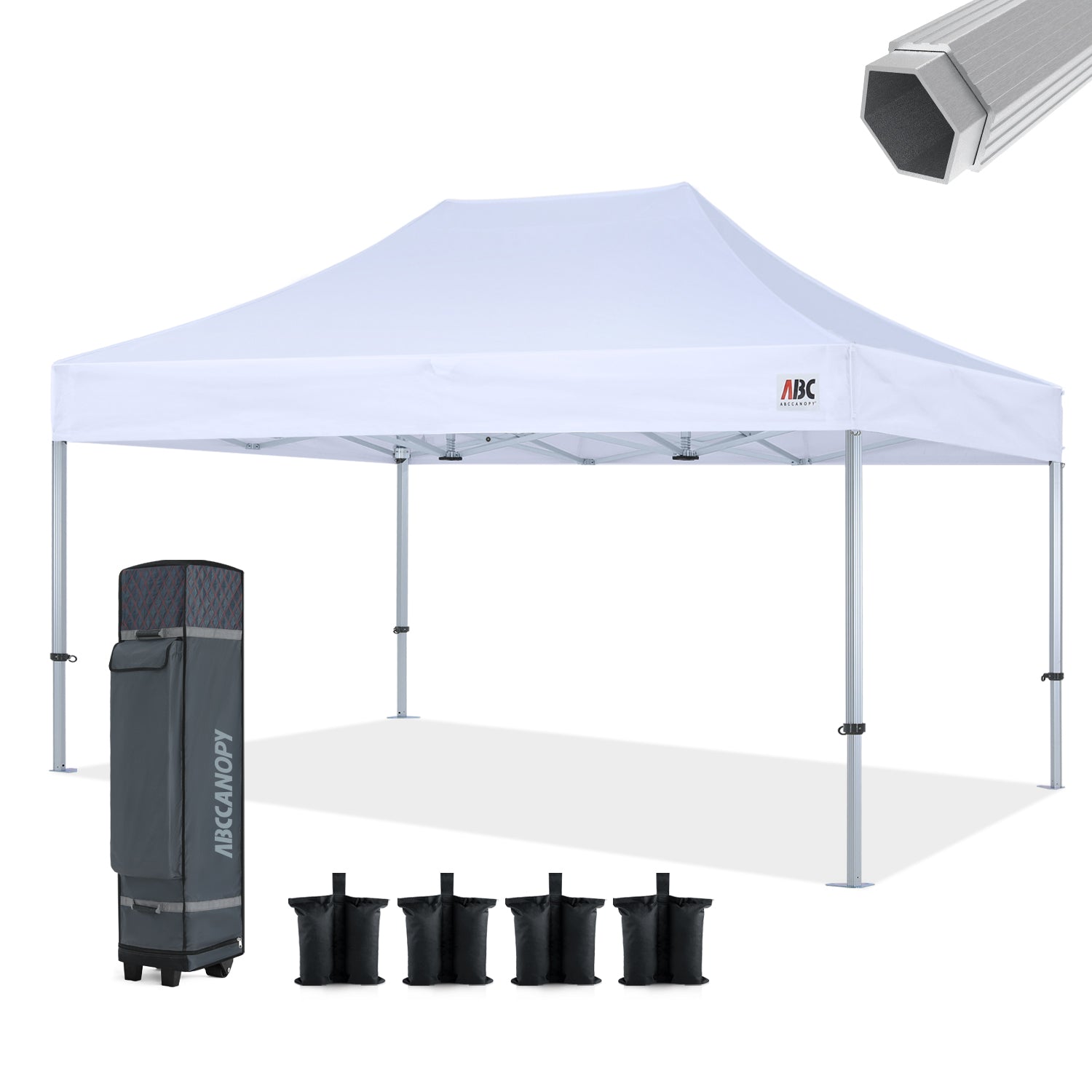 ABCCANOPY S3 Professional Aluminum Canopy Tent - 10x10, 10x15, 10x20