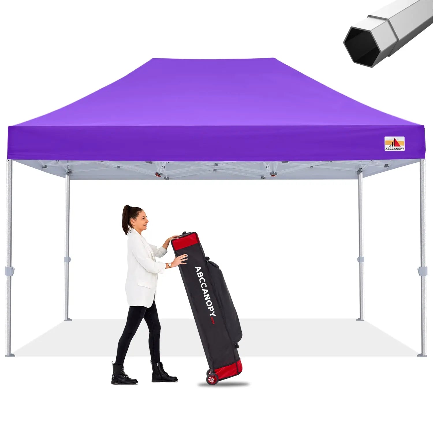 ABCCANOPY S2 Premium Heavy Duty Pop Up Canopy Tent - 8x8, 10x10, 10x15, 10x20