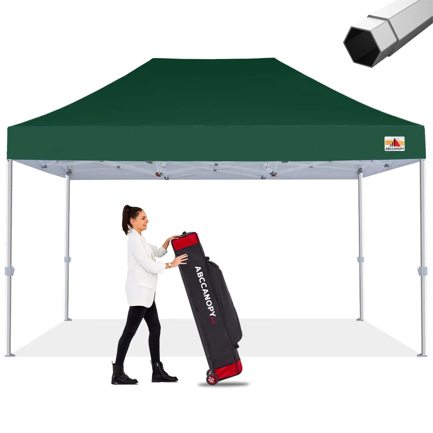 ABCCANOPY S2 Premium Heavy Duty Pop Up Canopy Tent - 8x8, 10x10, 10x15, 10x20