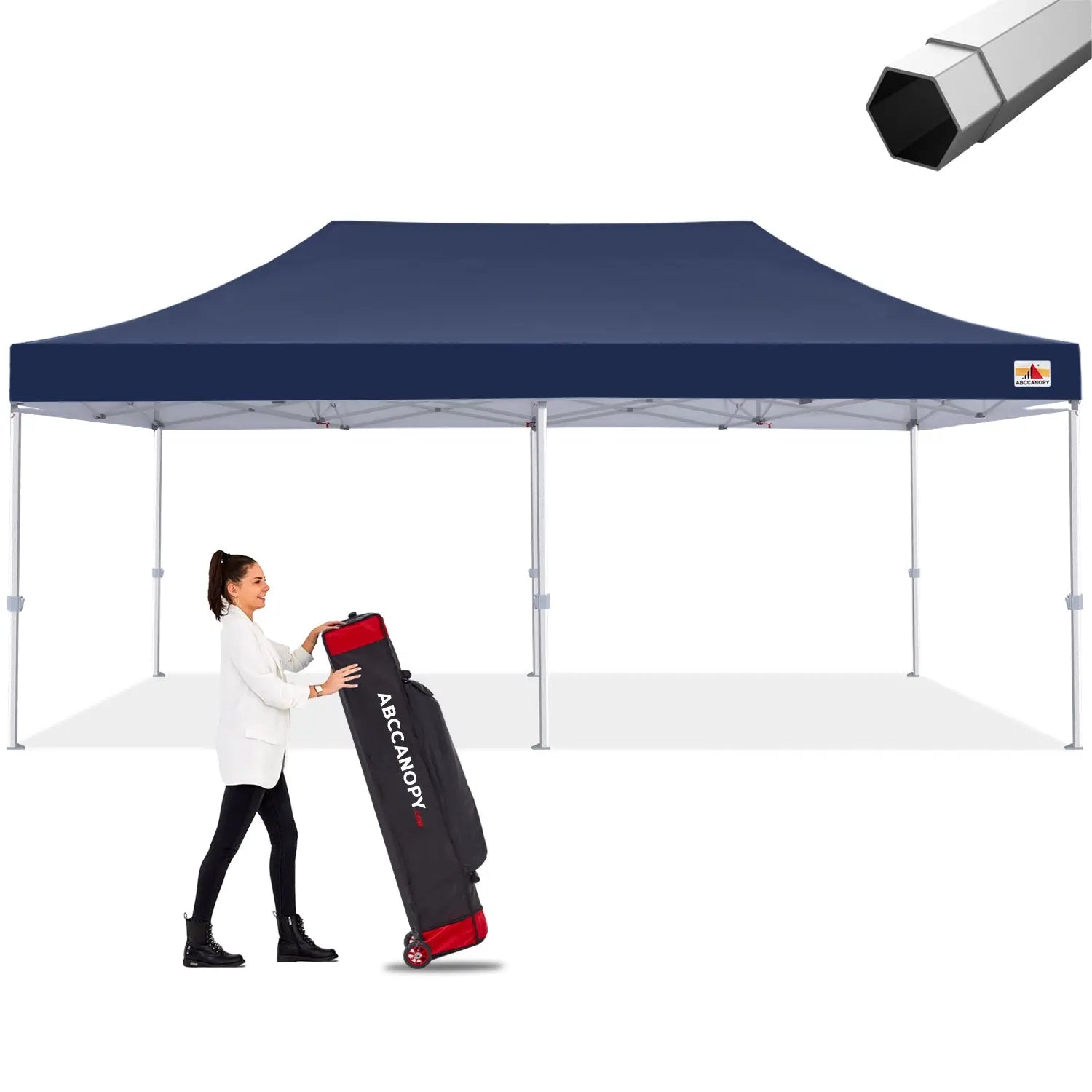 ABCCANOPY S2 Premium Heavy Duty Pop Up Canopy Tent - 8x8, 10x10, 10x15, 10x20