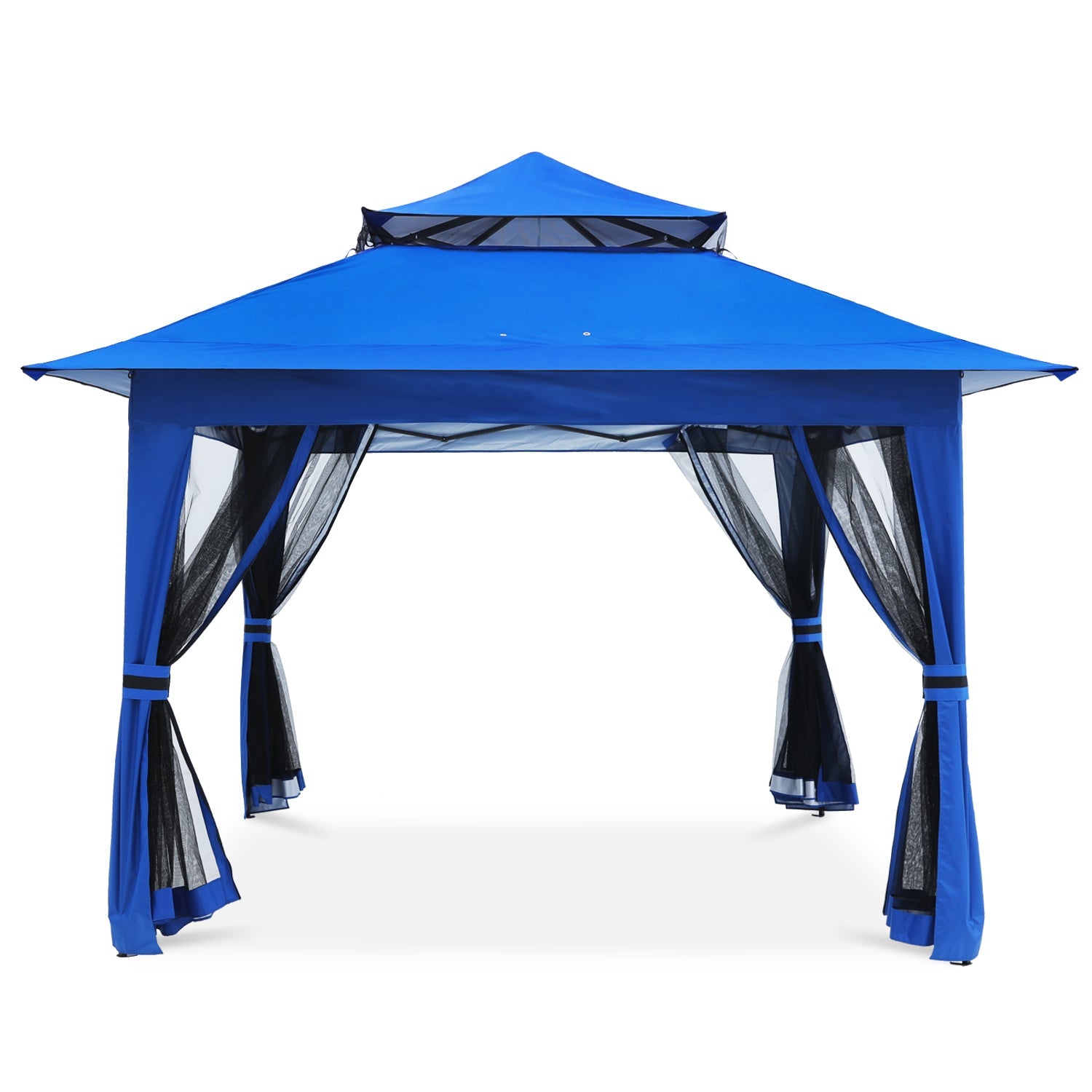 ABCCANOPY Outdoor Double Soft-Top 11x11/13x13 Pop Up Patio Gazebo with Mosquito Netting