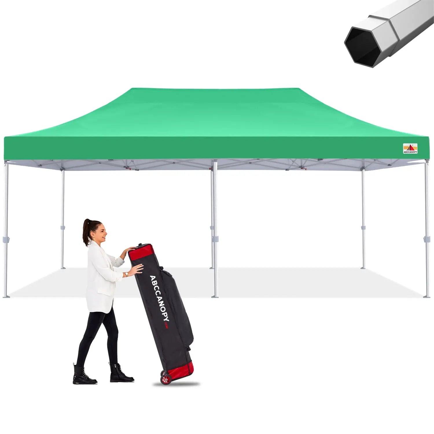 ABCCANOPY S2 Premium Heavy Duty Pop Up Canopy Tent - 8x8, 10x10, 10x15, 10x20