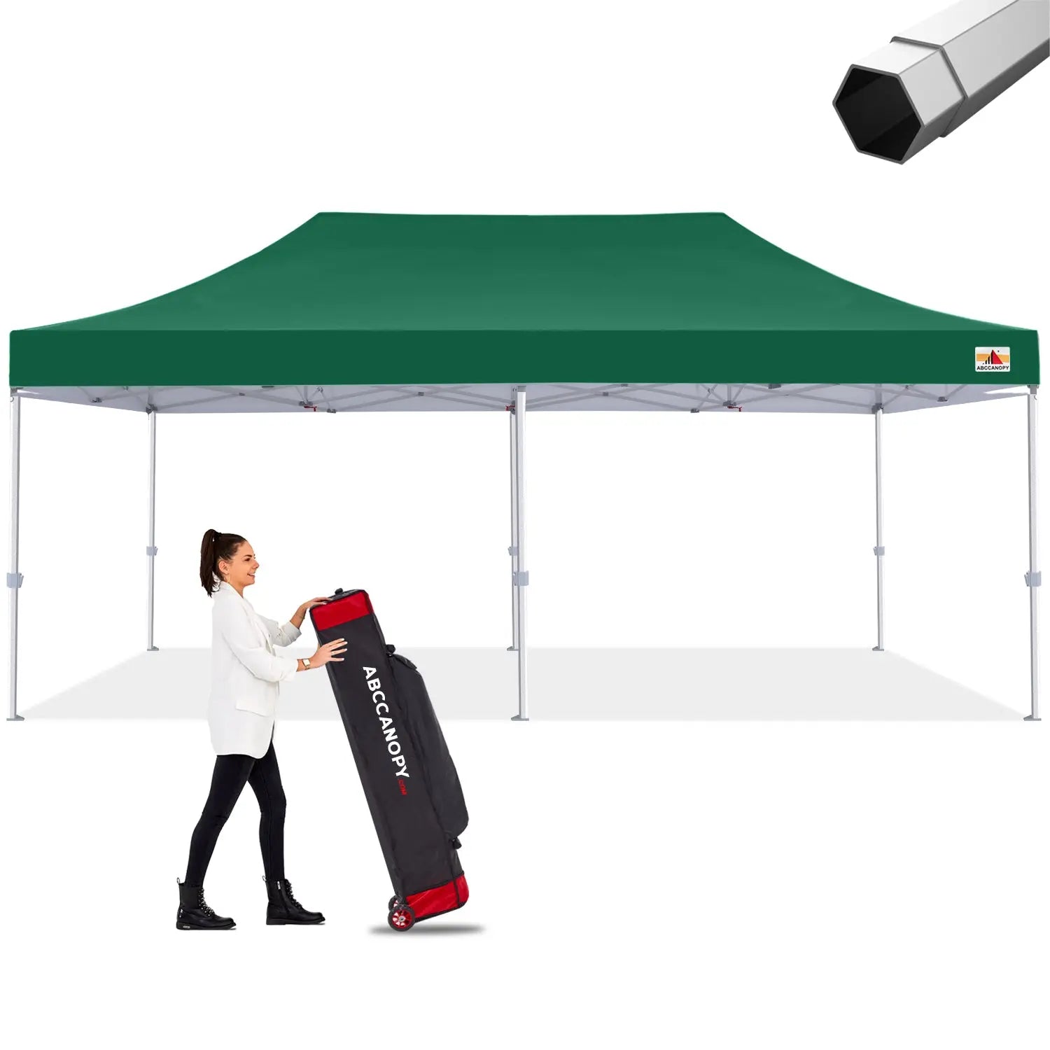 ABCCANOPY S2 Premium Heavy Duty Pop Up Canopy Tent - 8x8, 10x10, 10x15, 10x20