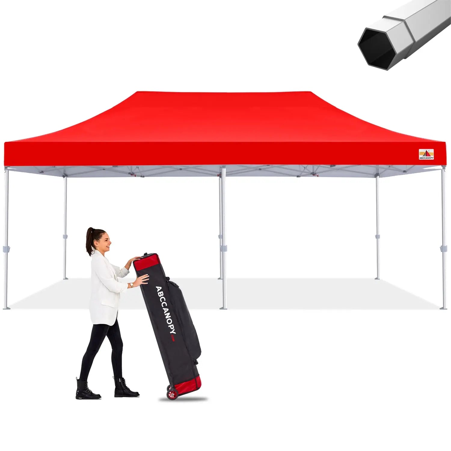 ABCCANOPY S2 Premium Heavy Duty Pop Up Canopy Tent - 8x8, 10x10, 10x15, 10x20