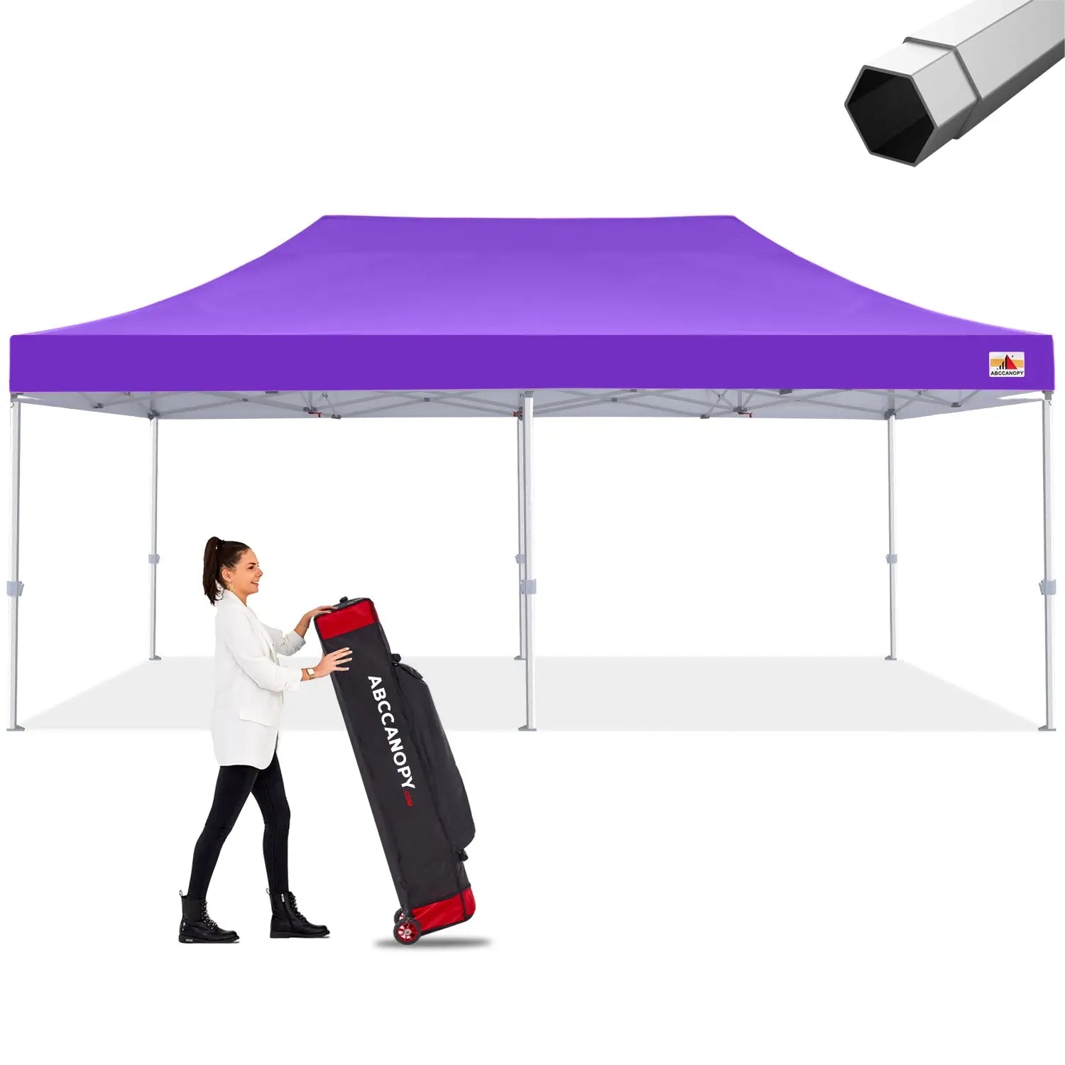 ABCCANOPY S2 Premium Heavy Duty Pop Up Canopy Tent - 8x8, 10x10, 10x15, 10x20