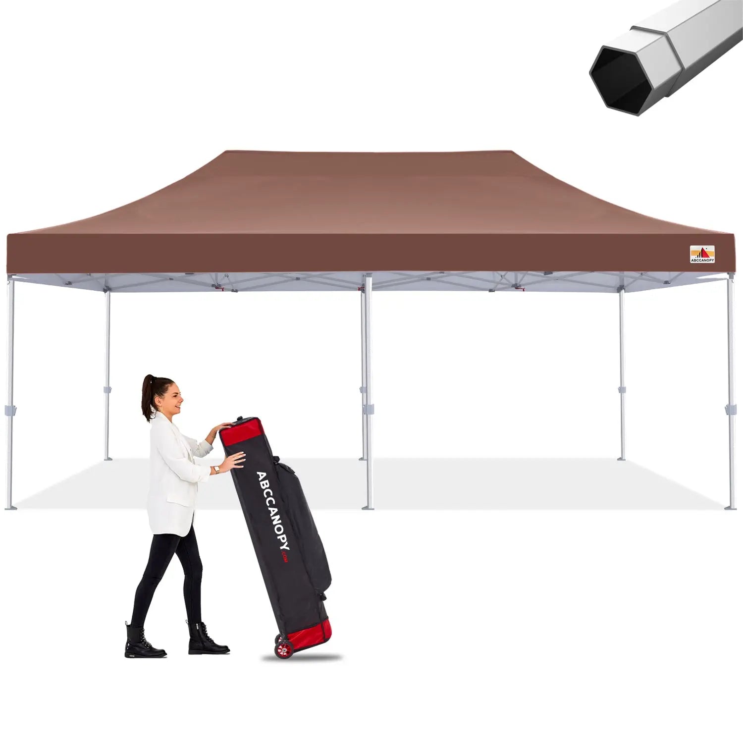 ABCCANOPY S2 Premium Heavy Duty Pop Up Canopy Tent - 8x8, 10x10, 10x15, 10x20