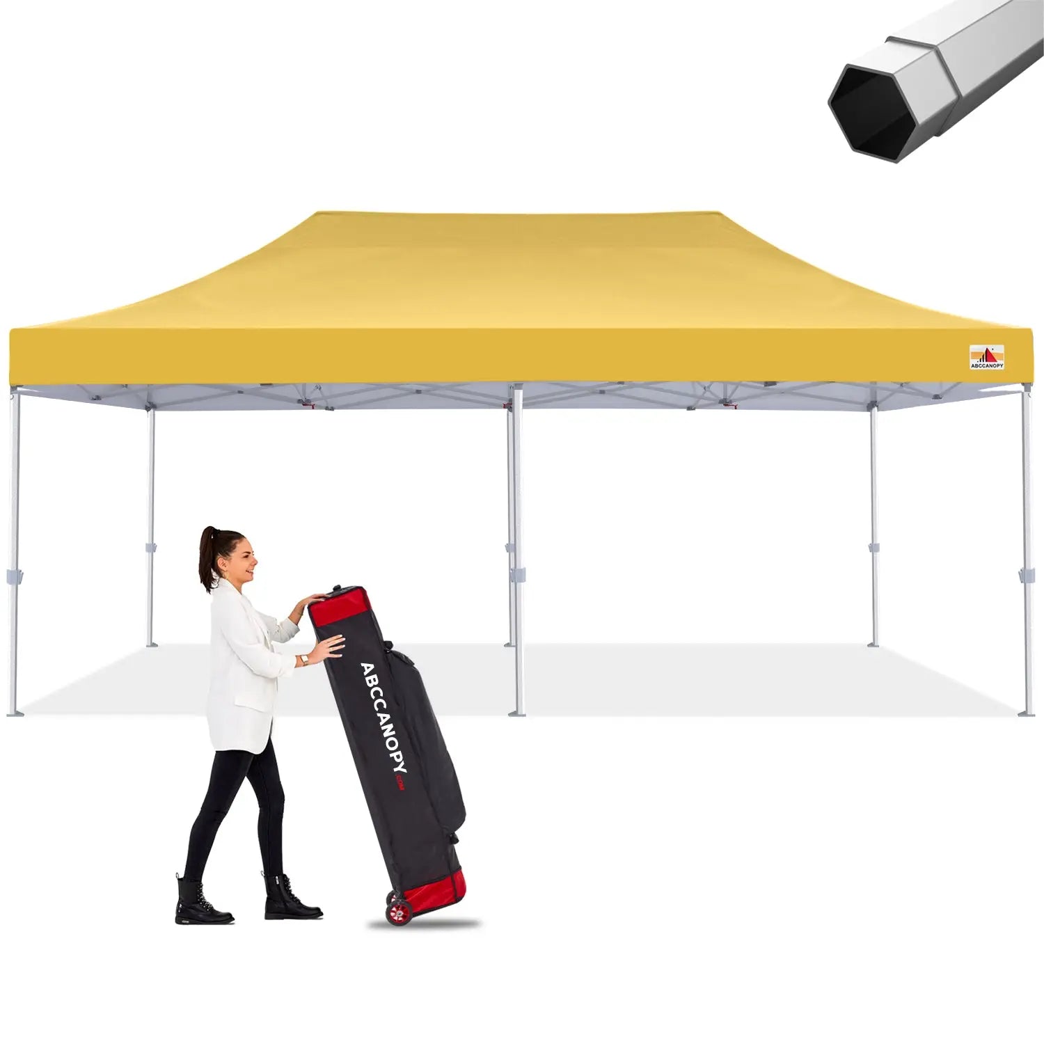 ABCCANOPY S2 Premium Heavy Duty Pop Up Canopy Tent - 8x8, 10x10, 10x15, 10x20