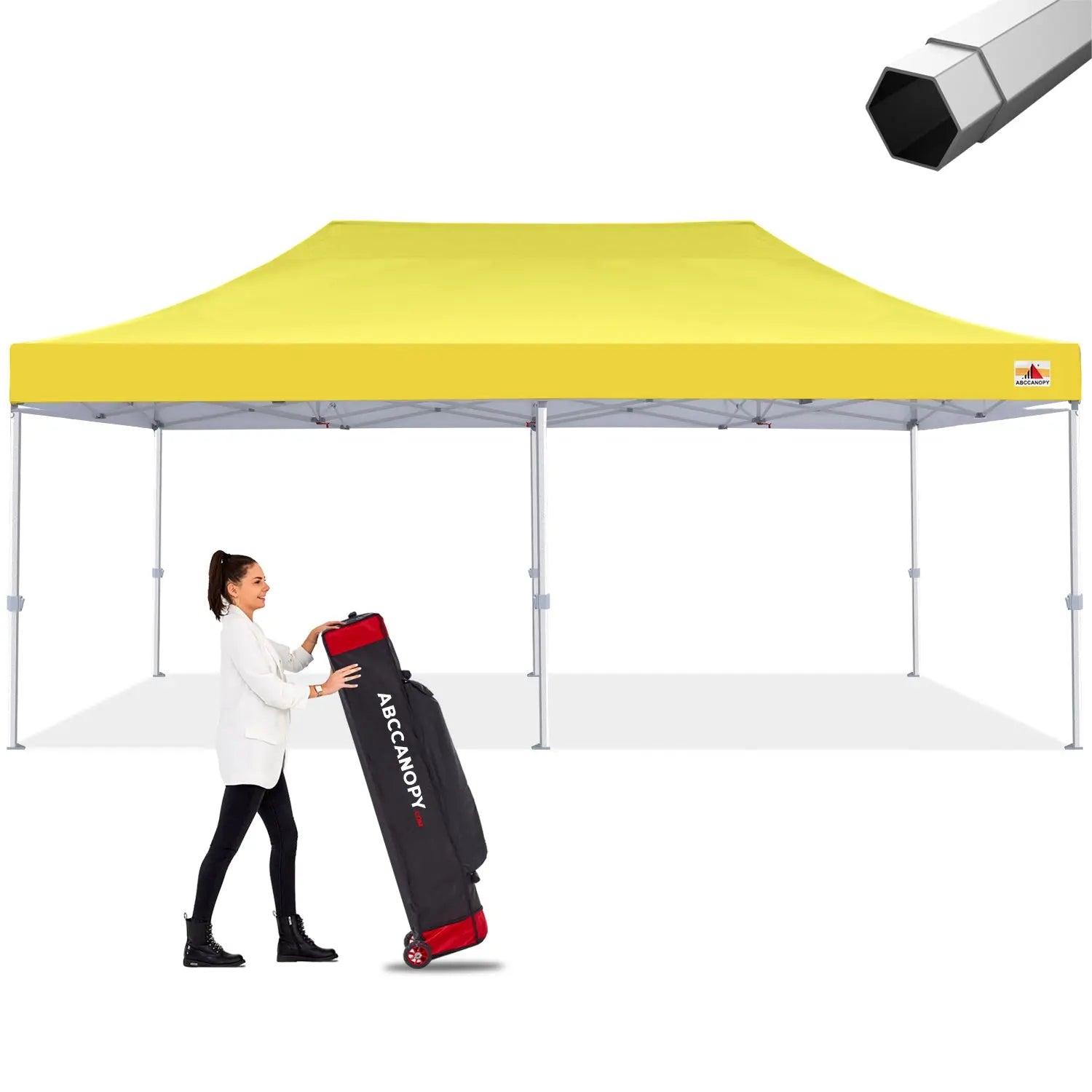 ABCCANOPY S2 Premium Heavy Duty Pop Up Canopy Tent - 8x8, 10x10, 10x15, 10x20