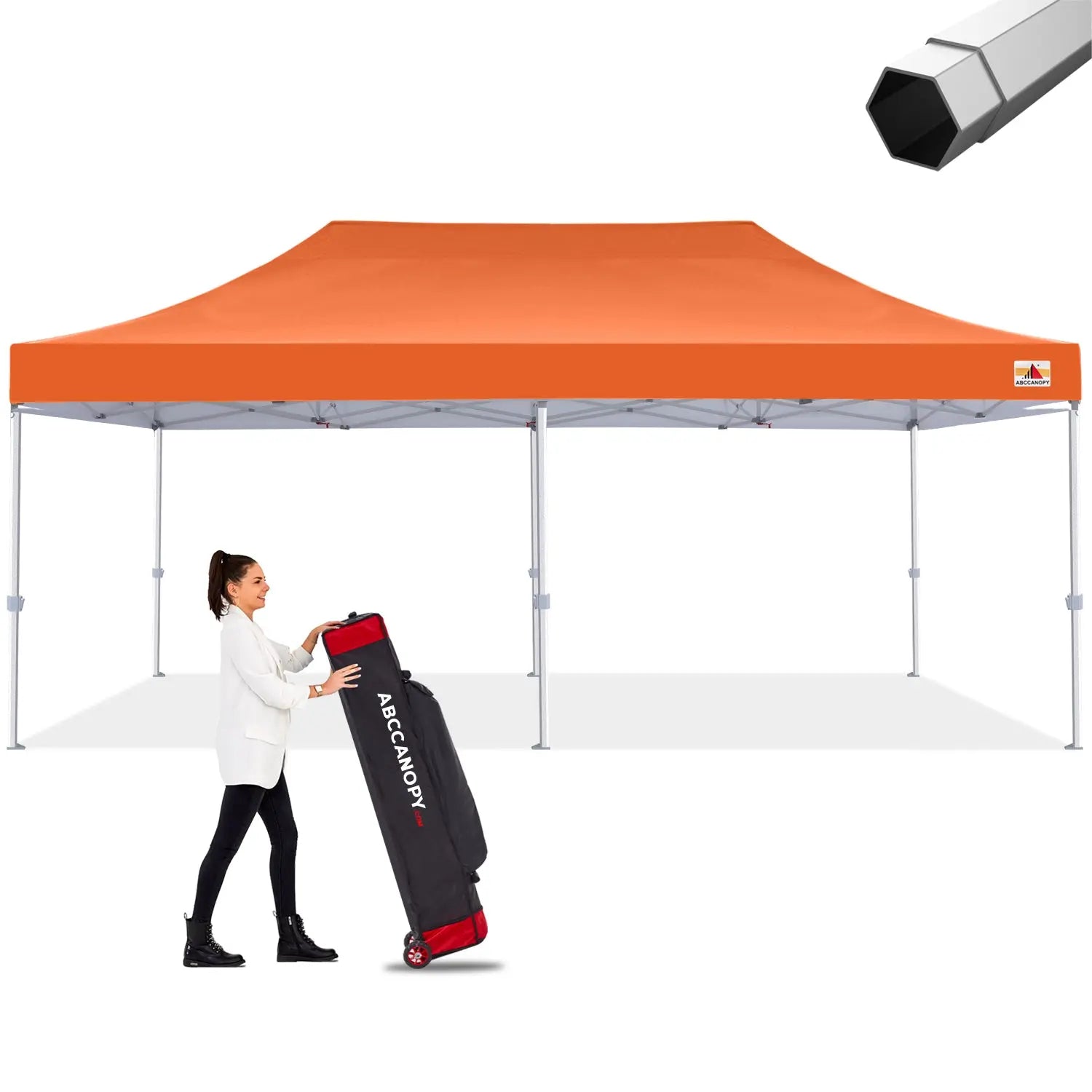 ABCCANOPY S2 Premium Heavy Duty Pop Up Canopy Tent - 8x8, 10x10, 10x15, 10x20