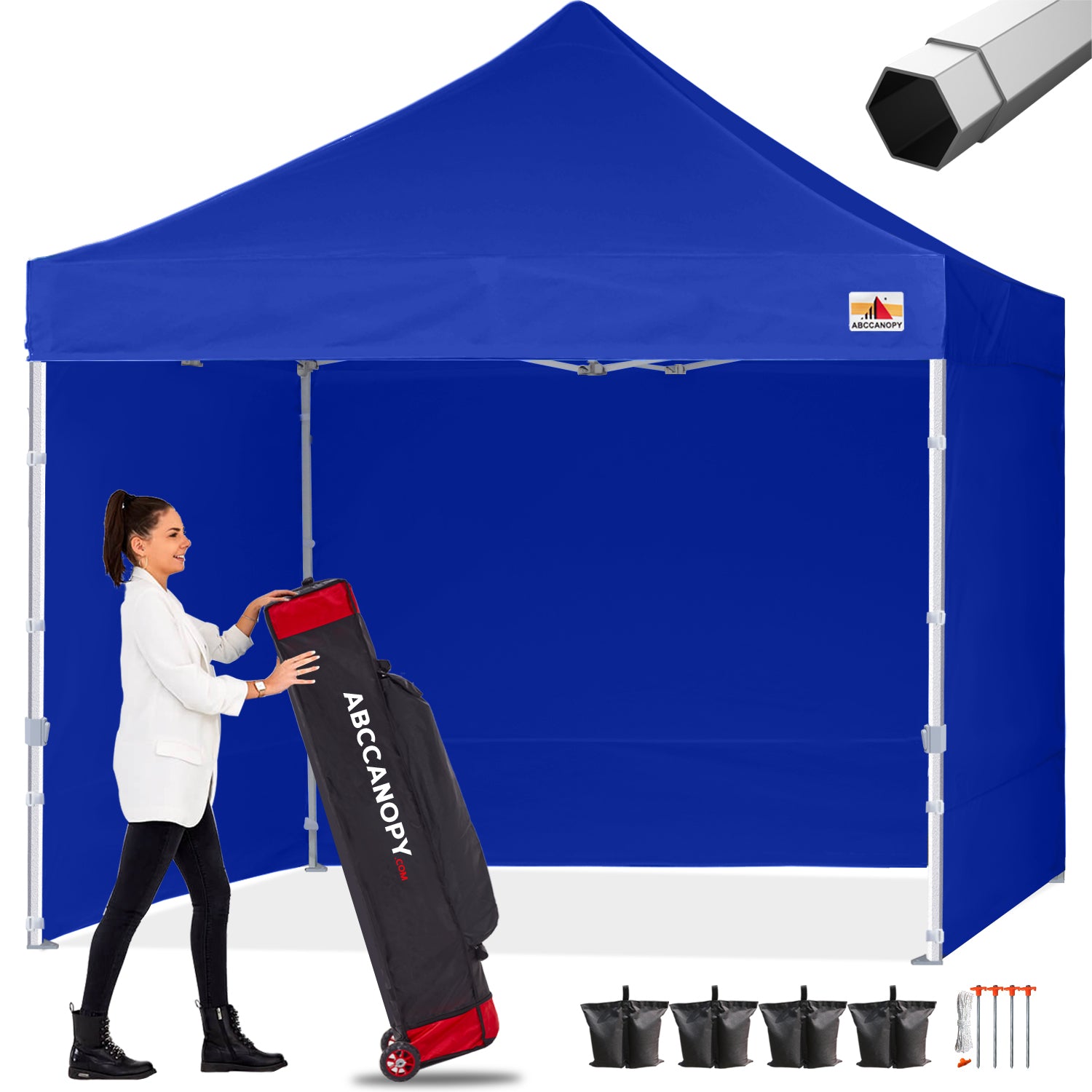 ABCCANOPY S2 Premium Heavy Duty Canopy Tent with Sidewalls - 10x10, 10x15, 10x20