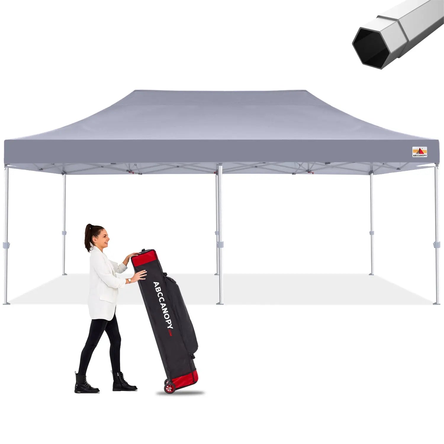 ABCCANOPY S2 Premium Heavy Duty Pop Up Canopy Tent - 8x8, 10x10, 10x15, 10x20