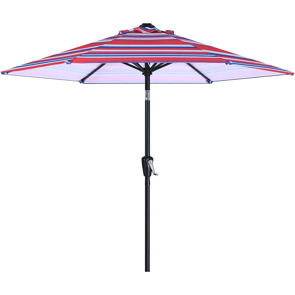 ABCCANOPY 7.5FT Patio Table Umbrella UV Protection Umbrella for Garden 6 Ribs