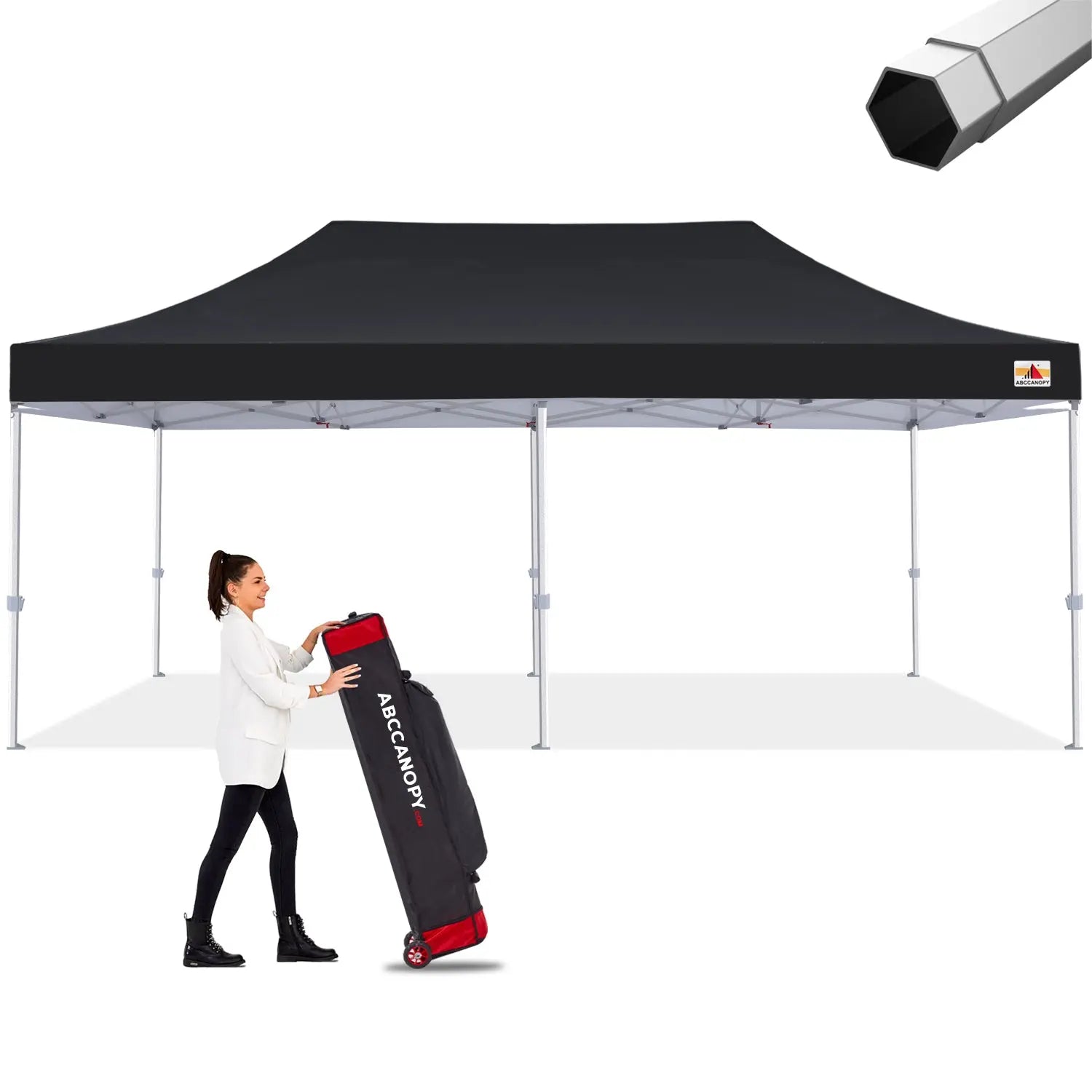ABCCANOPY S2 Premium Heavy Duty Pop Up Canopy Tent - 8x8, 10x10, 10x15, 10x20