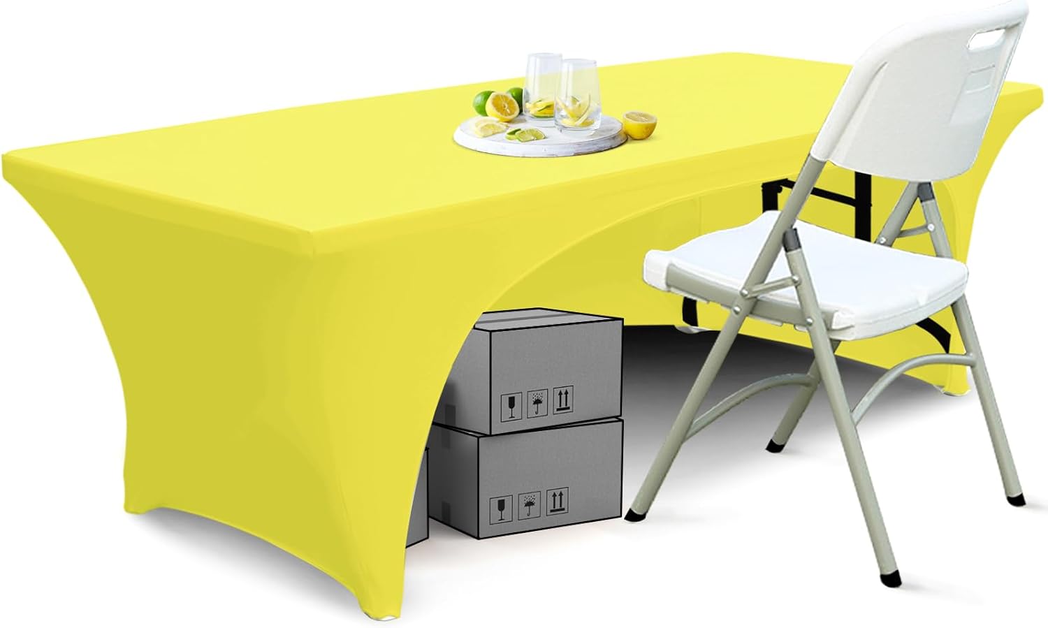 ABCCANOPY Spandex Table Cover Fitted Polyester Tablecloth (Incomplete encirclement)