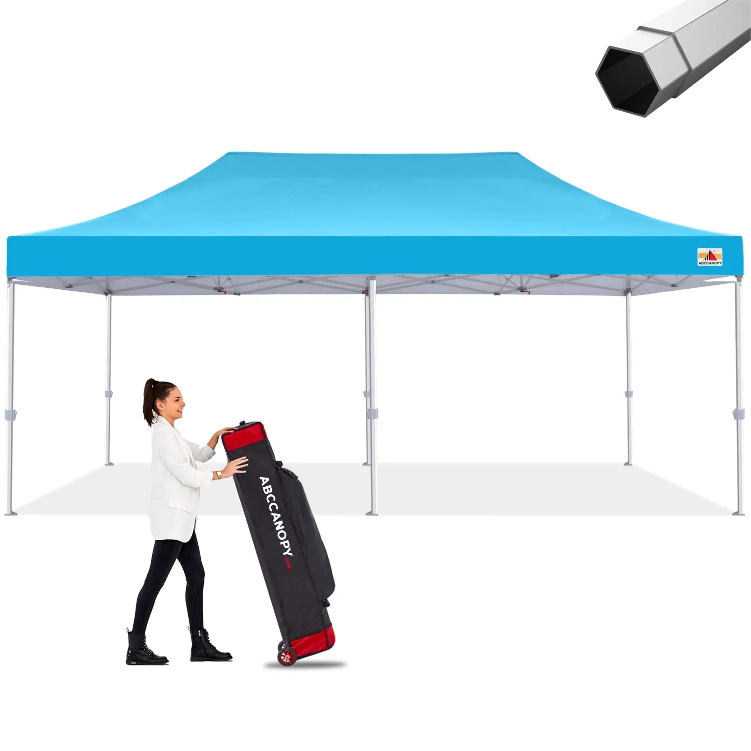 ABCCANOPY S2 Premium Heavy Duty Pop Up Canopy Tent - 8x8, 10x10, 10x15, 10x20