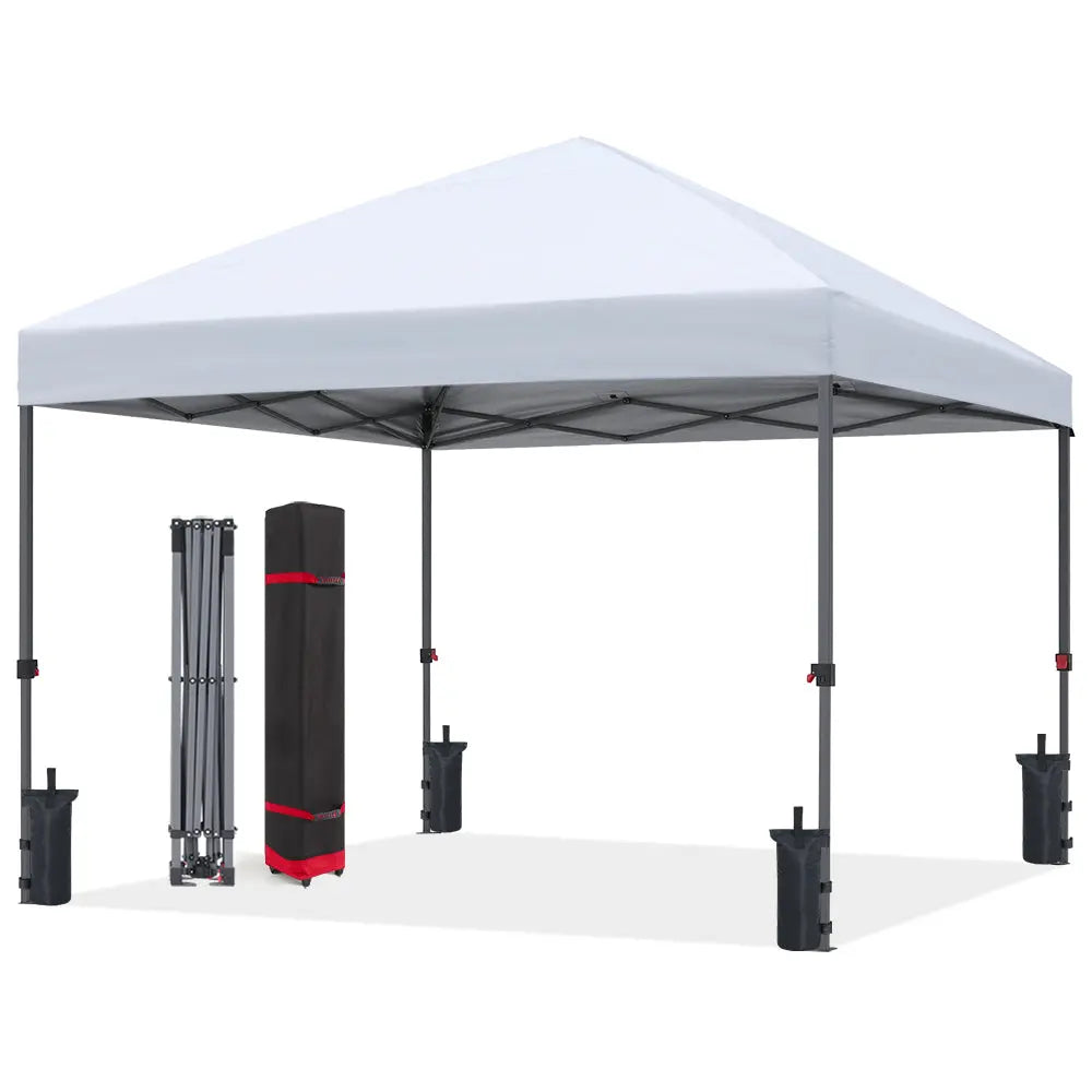 12x12 tent ABCCANOPY Durable Easy Pop up Canopy Tent Light Gray / 8x8