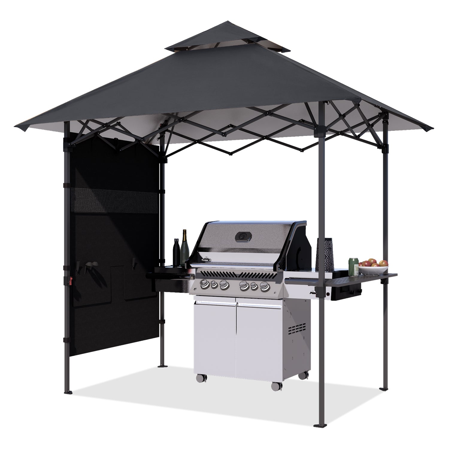 ABCCANOPY 8x5 Grill Gazebo BBQ Outdoor Shelter with LED Light