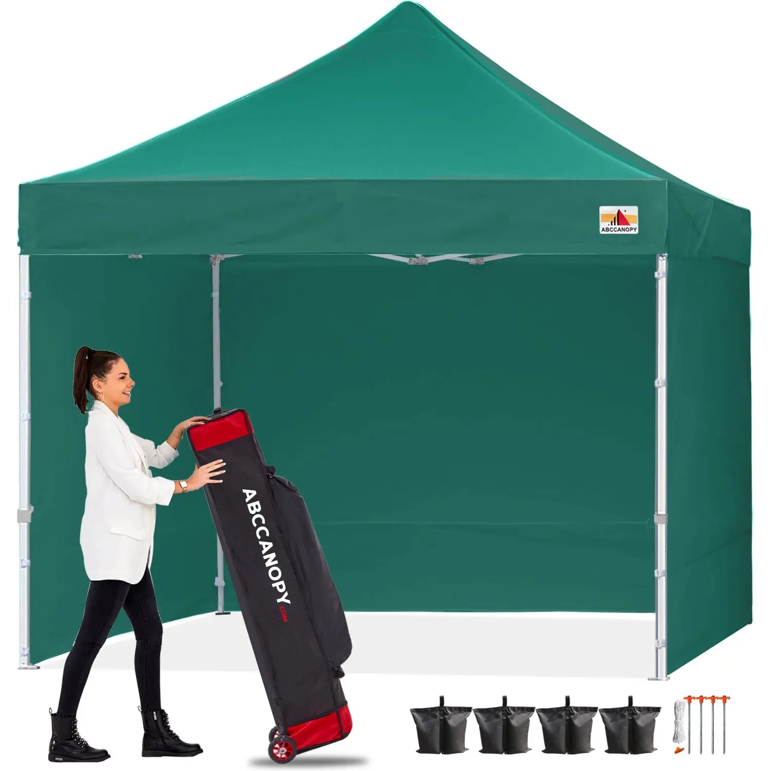 ABCCANOPY S1 Commercial Pop Up Canopy Tent with Sidewalls - 10x10, 10x15, 10x20