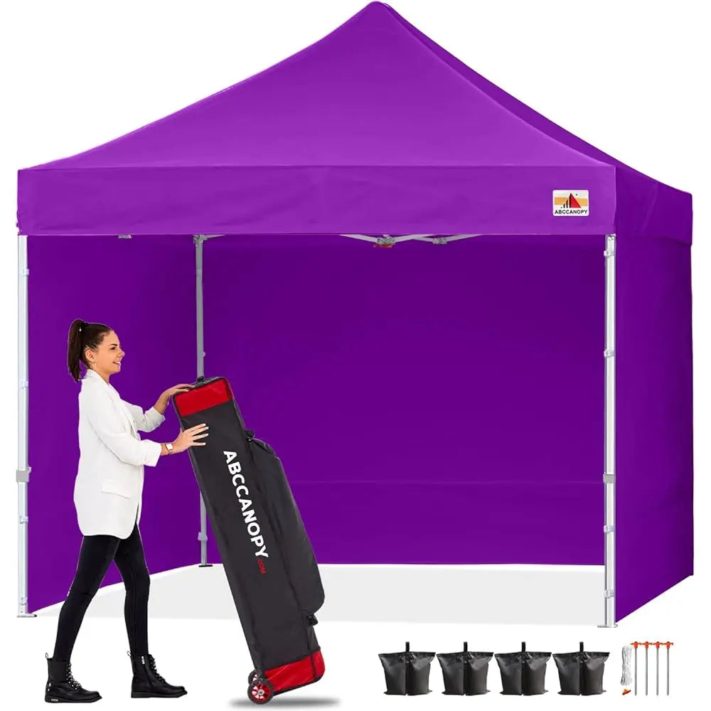 ABCCANOPY S1 Commercial Pop Up Canopy Tent with Sidewalls - 10x10, 10x15, 10x20