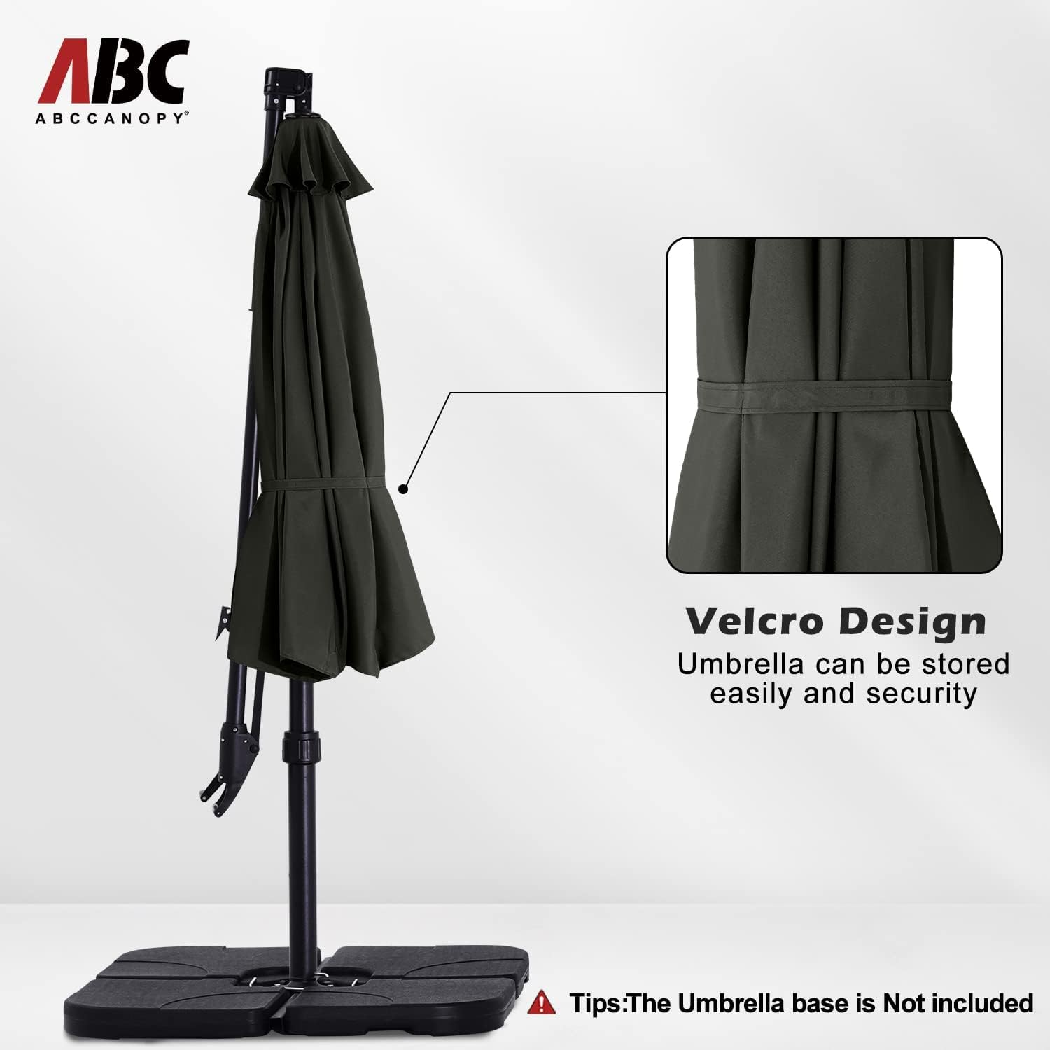 ABCCANOPY Cantilever Umbrella Offset Hanging Patio Umbrella 10FT