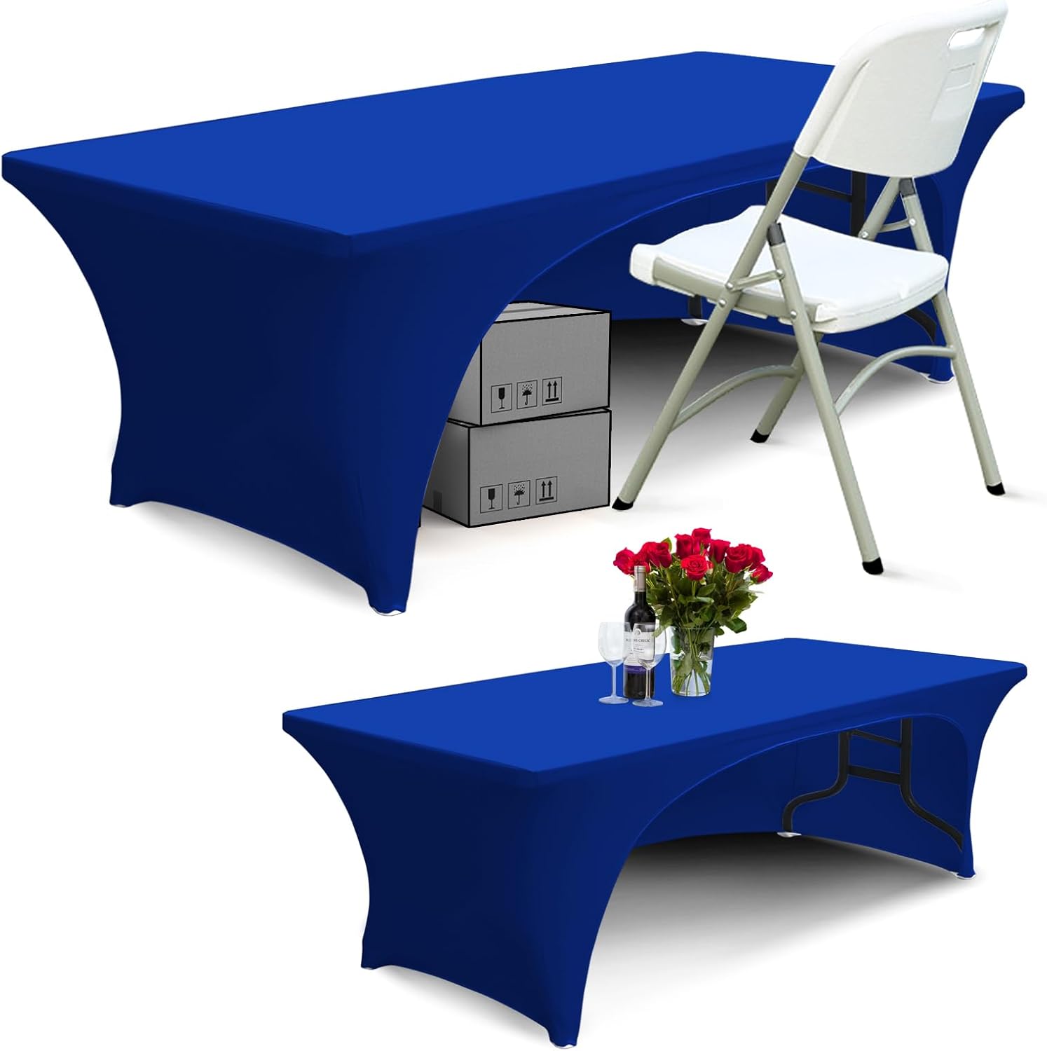 ABCCANOPY Spandex Table Cover Fitted Polyester Tablecloth (Incomplete encirclement)