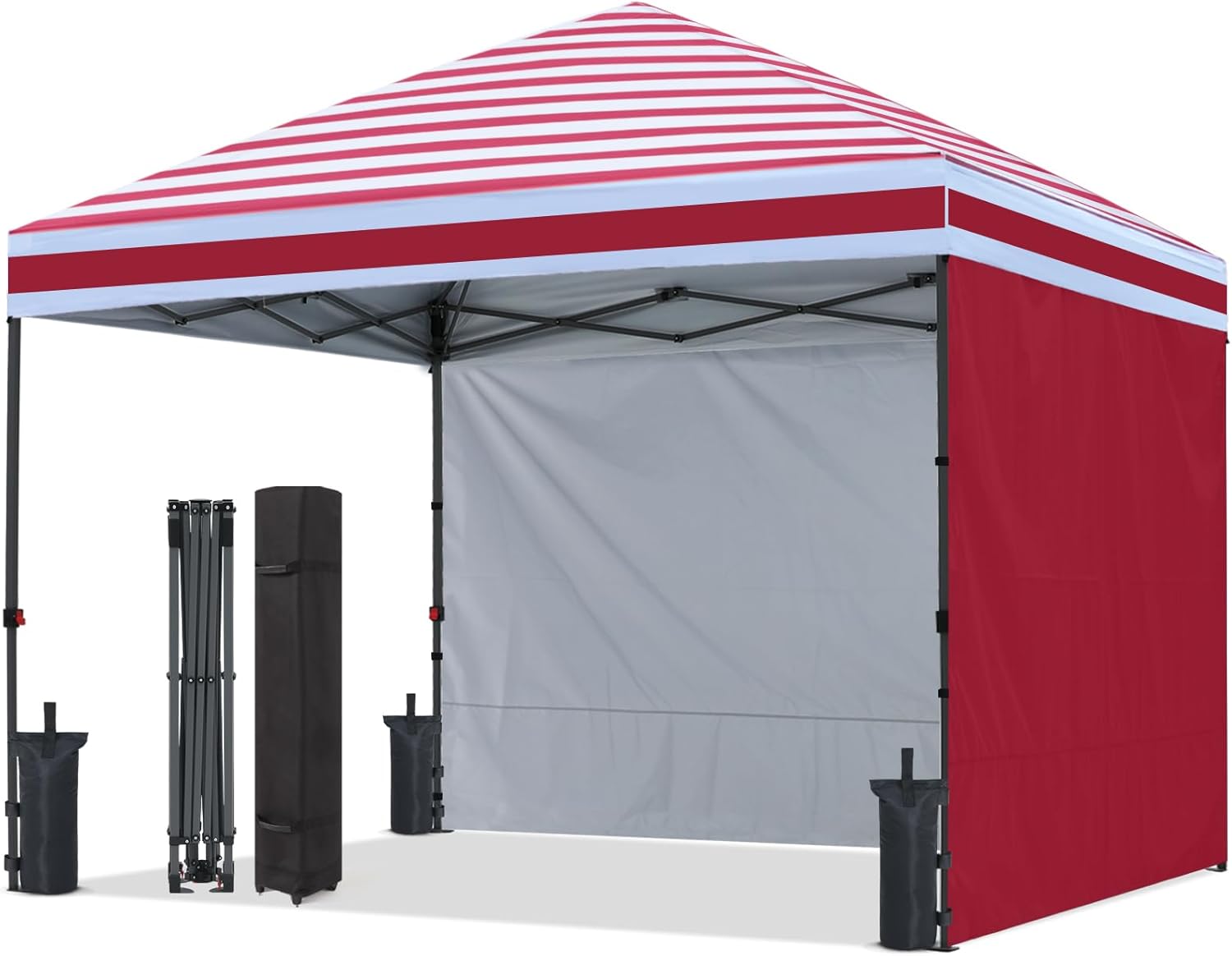 ABCCANOPY Outdoor Easy Pop Up Canopy Tent With 2 Sun Walls - 10x10, 8x8, 6x6