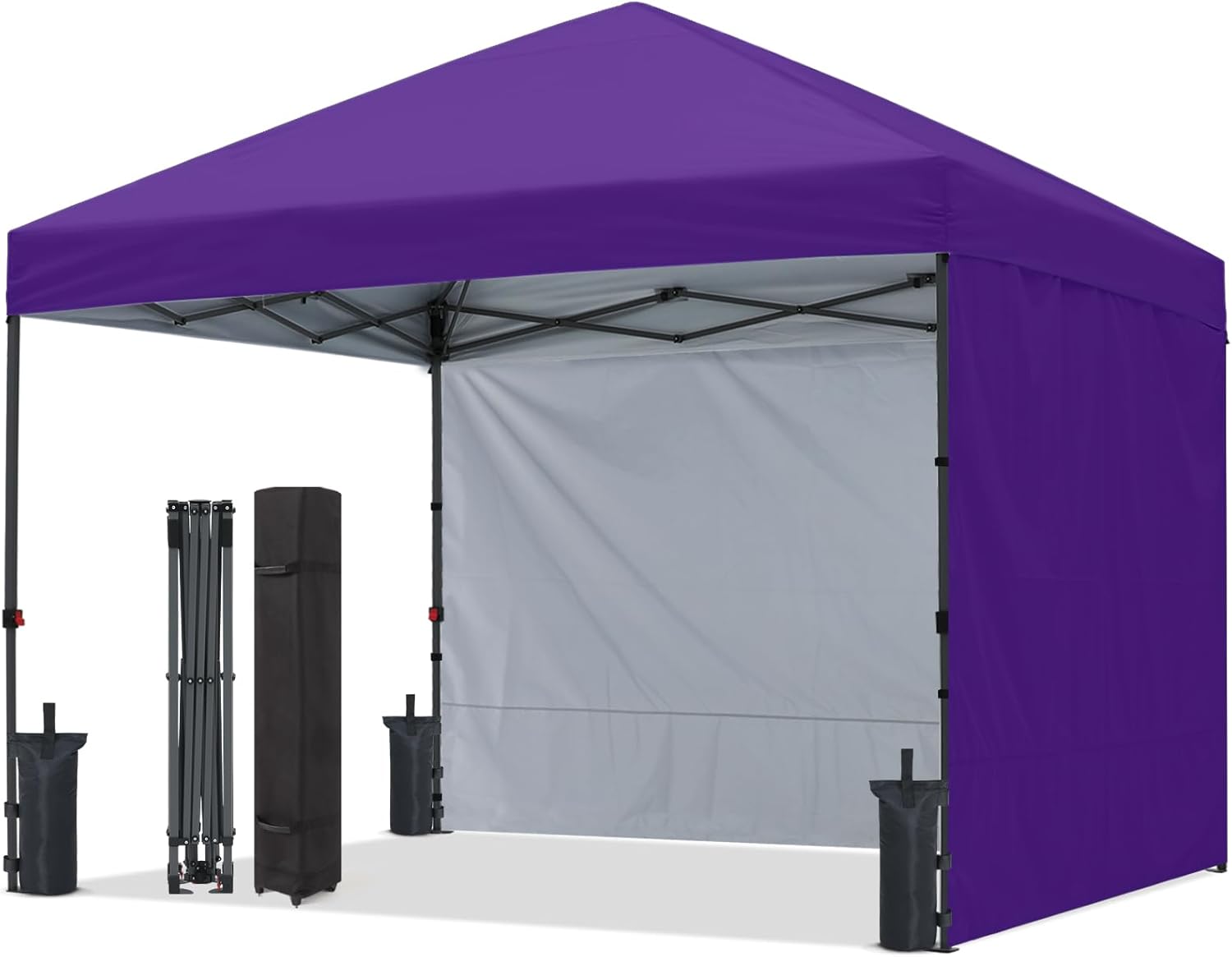 ABCCANOPY Outdoor Easy Pop Up Canopy Tent With 2 Sun Walls - 10x10, 8x8, 6x6