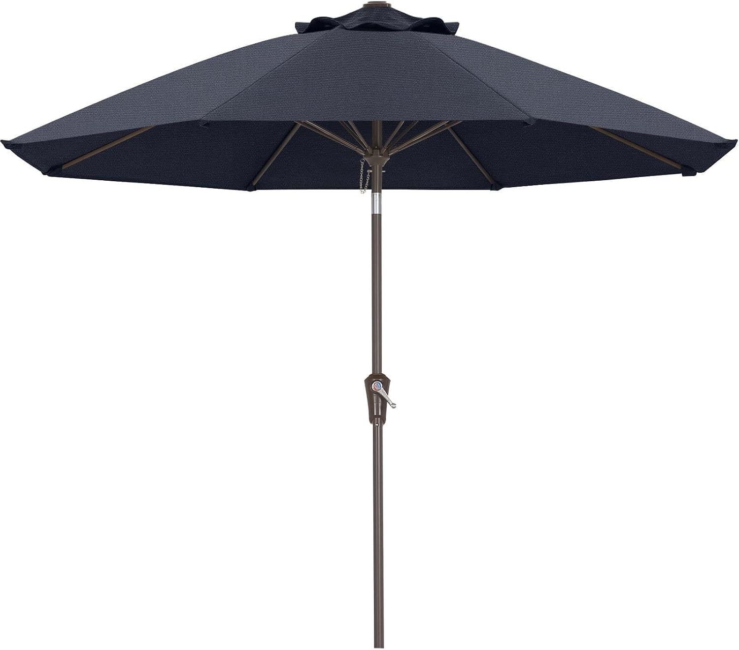 9 ft black patio umbrella 9' Frame Market - Glide Tilt helping maintain canopy stability for consistent outdoor shade Tempo 9 ft. Aluminum Push