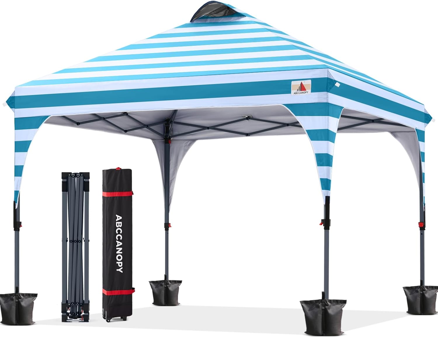 ABCCANOPY Instant Pop‑Up Canopy Tent for Camping & Beach - 6.6x6.6, 8x8, 10x10
