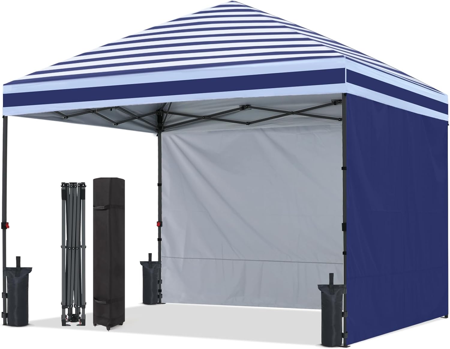 ABCCANOPY Outdoor Easy Pop Up Canopy Tent With 2 Sun Walls - 10x10, 8x8, 6x6