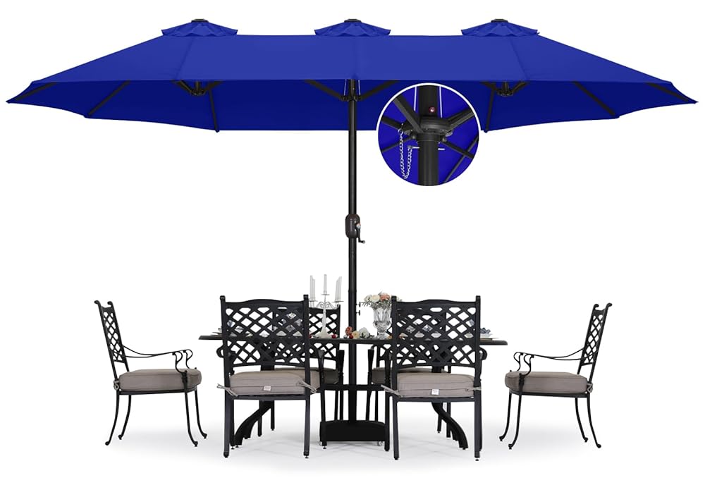 ABCCANOPY Outdoor Double-Sided Large Patio Umbrella 15FT