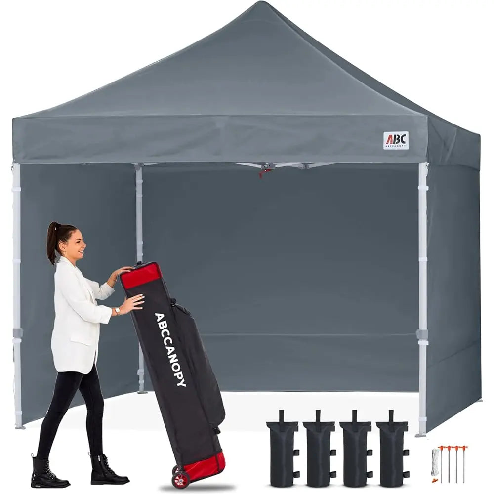 ABCCANOPY S1 Commercial Pop Up Canopy Tent with Sidewalls - 10x10, 10x15, 10x20