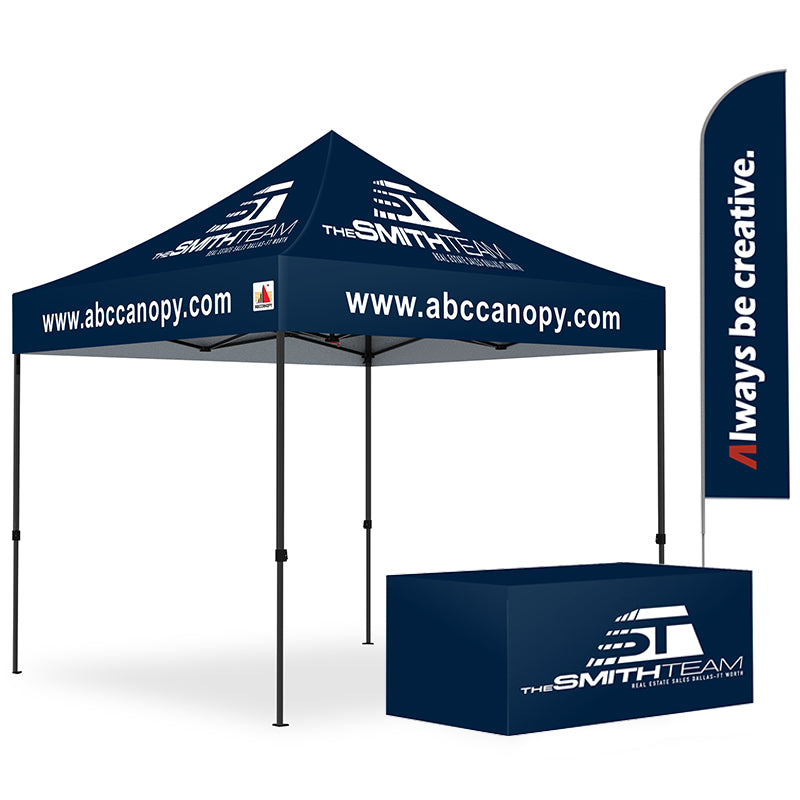 ABCCANOPY 10x10 Custom Canopy Full Case Vision Super Value Package (S1 Commercial)