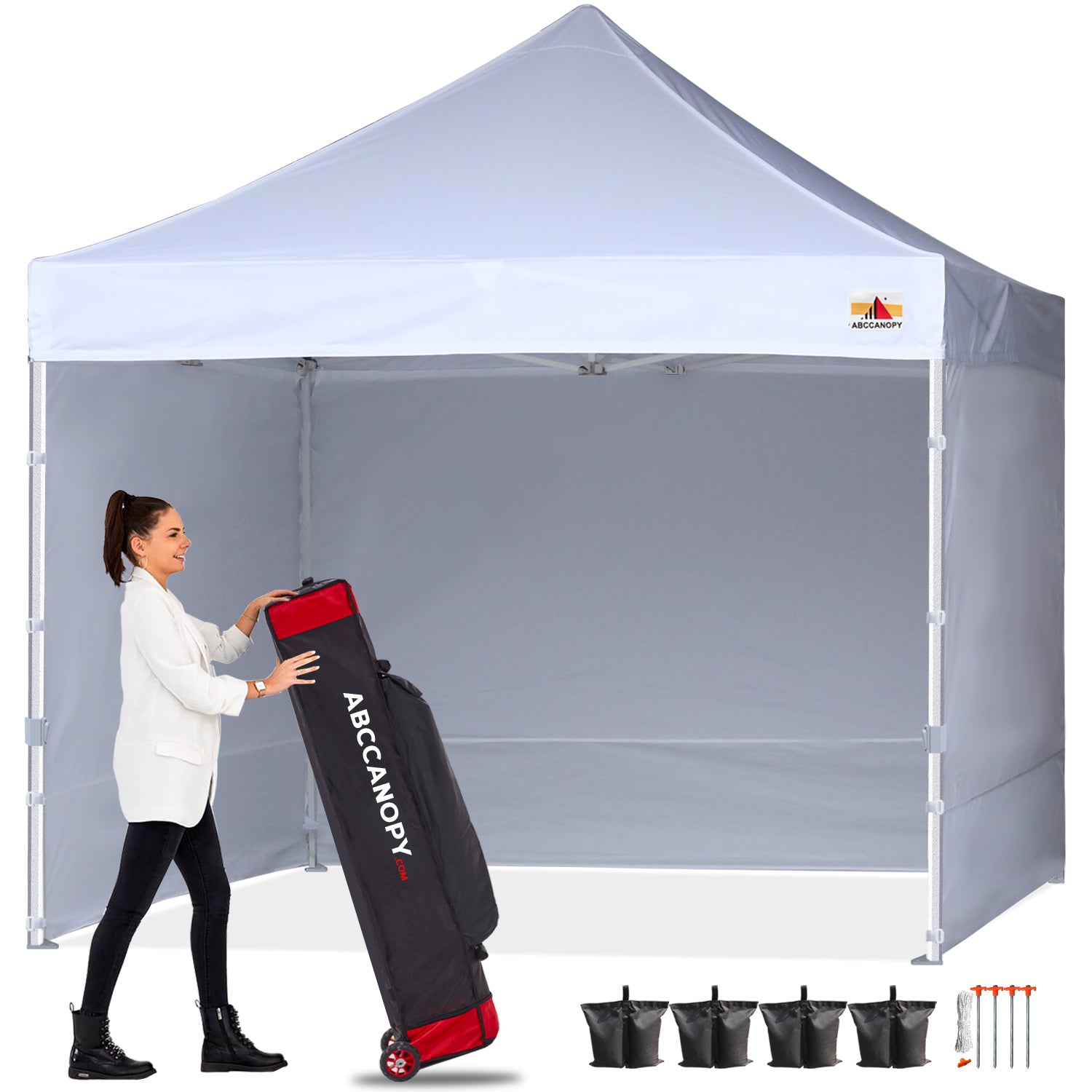 ABCCANOPY S2 Premium Heavy Duty Canopy Tent with Sidewalls - 10x10, 10x15, 10x20