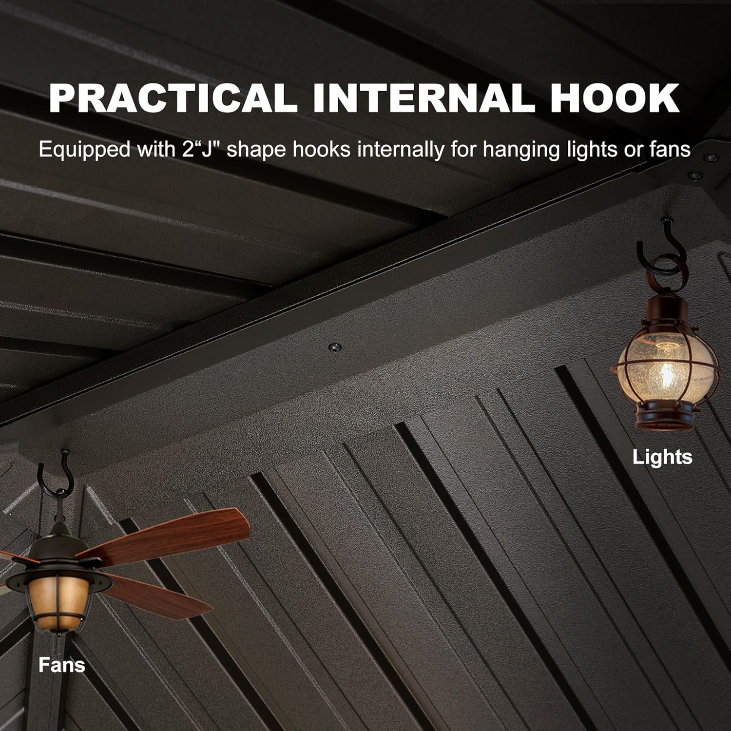 ABCCANOPY 6x8 Hardtop Grill Gazebo Outdoor Permanent BBQ Gazebo