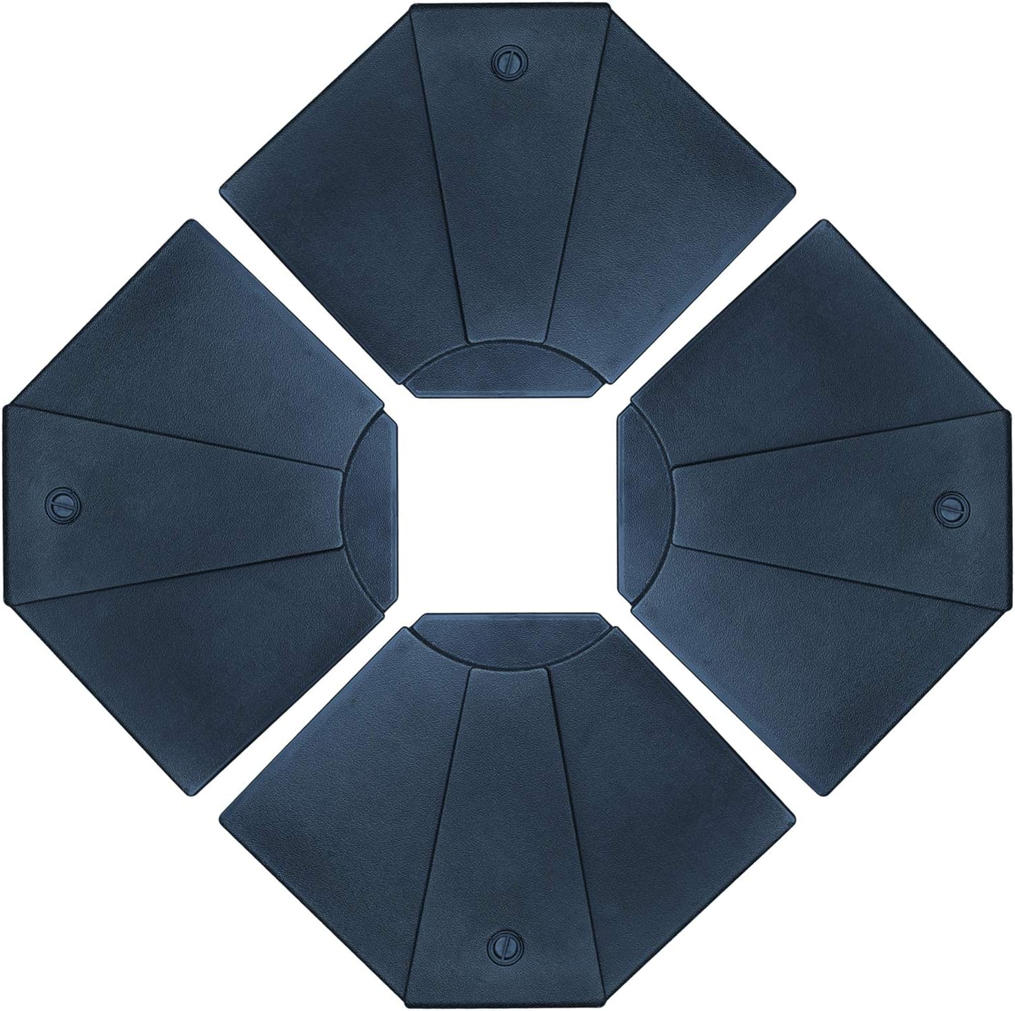 ABCCANOPY 132lbs/136lbs/170lbs Fan Shaped Cantilever Offset Umbrella Fillable Base (4pc)