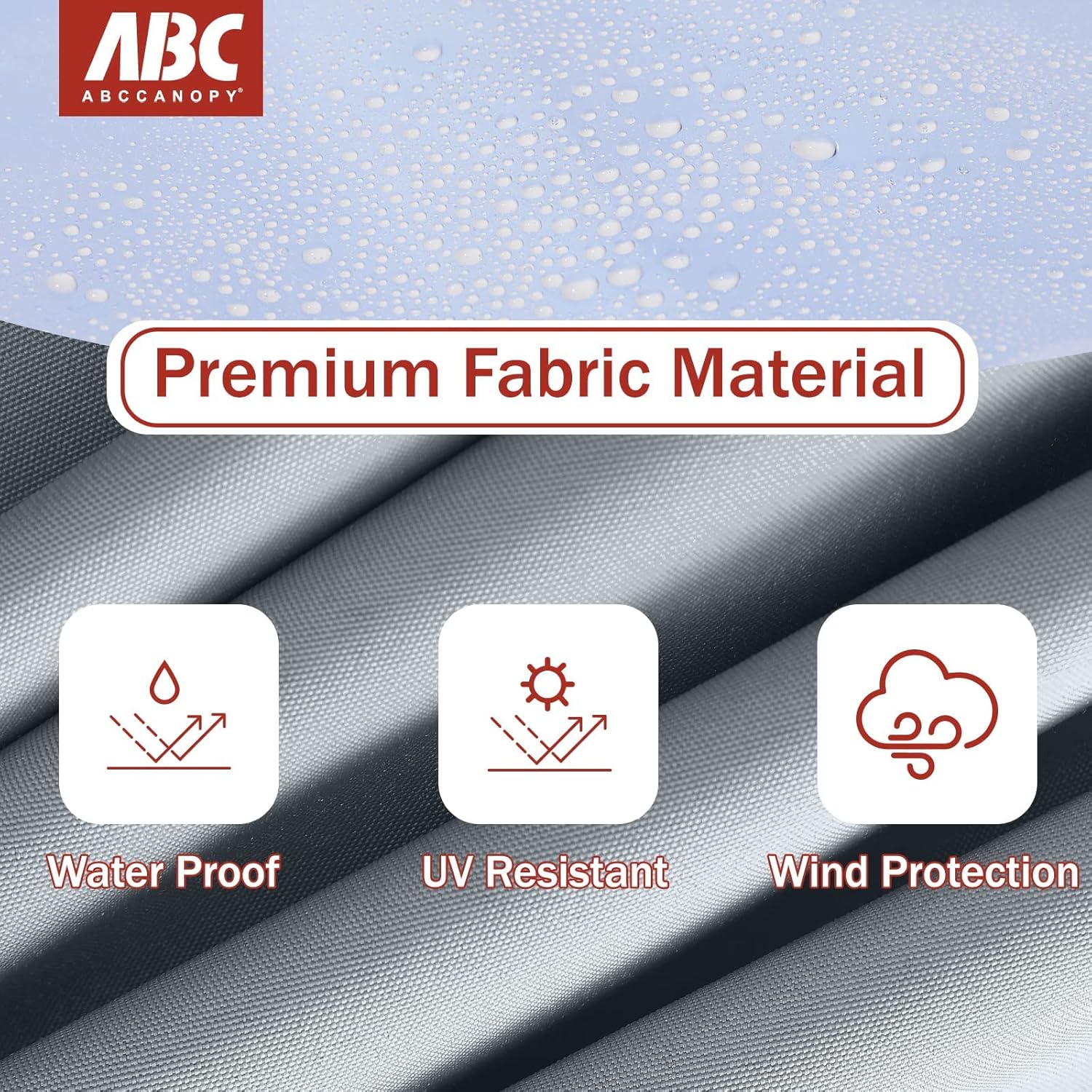 ABCCANOY 10x10 Canopy Sidewalls with Church Window (2 Packs)