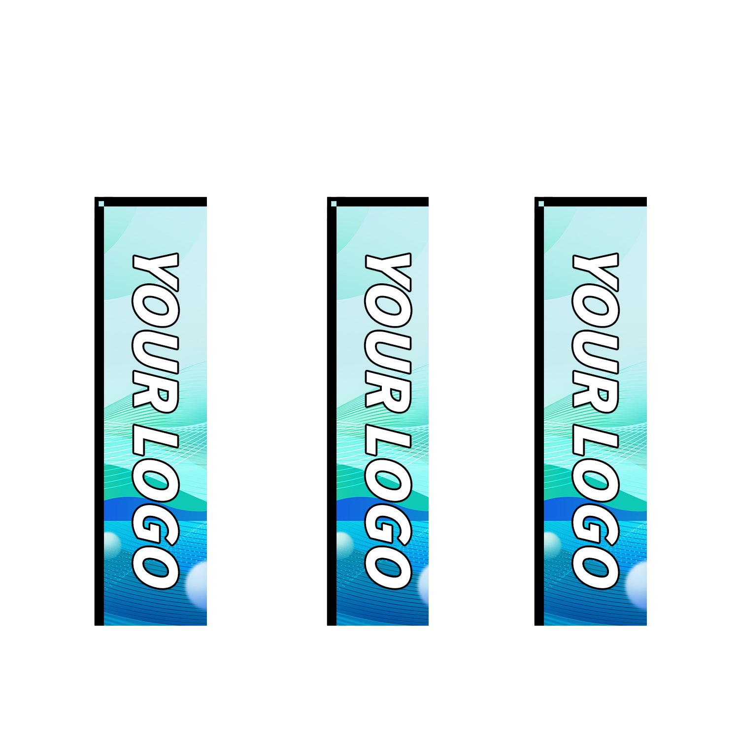 ABCCANOPY Custom Feather Blade Flag Advertising 8FT/10FT/12FT (Flag Only)