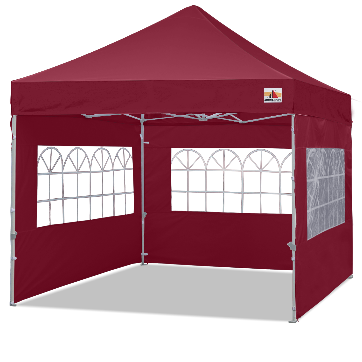ABCCANOPY Pop Up Church Canopy Tent with Window Sidewalls (S1 Commercial) - 8x8, 10x10, 10x15, 10x20