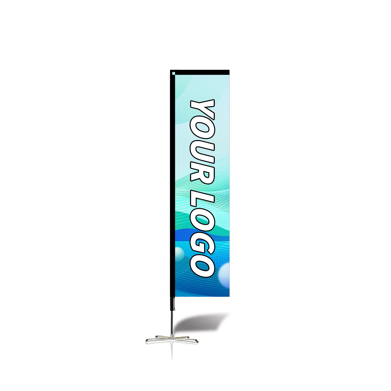 ABCCANOPY Custom Double Sided Teardrop Feather Flag Advertising 8FT/10FT/12FT (1 Flag)
