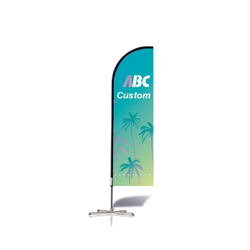 ABCCANOPY Custom Double Sided Teardrop Feather Flag Advertising 8FT/10FT/12FT (1 Flag)