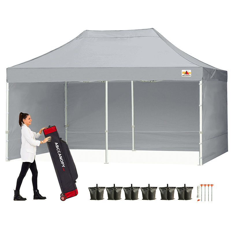 ABCCANOPY S1 Commercial Pop Up Canopy Tent with Sidewalls - 8x8, 8x12, 8x16