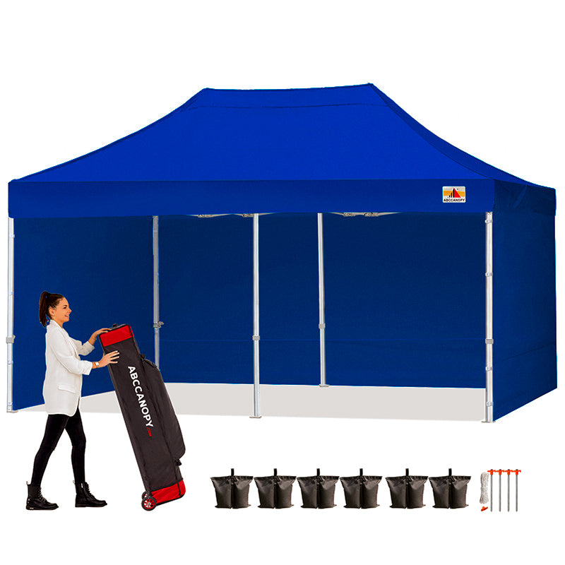 ABCCANOPY S1 Commercial Pop Up Canopy Tent with Sidewalls - 8x8, 8x12, 8x16