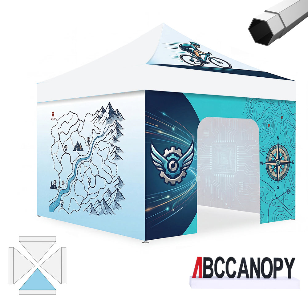ABCCANOPY Custom Canopy Tent Heavy Duty Pop Up Shelter (S1 Nova Base™-Frame) - 8x8, 10x10, 10x15, 10x20